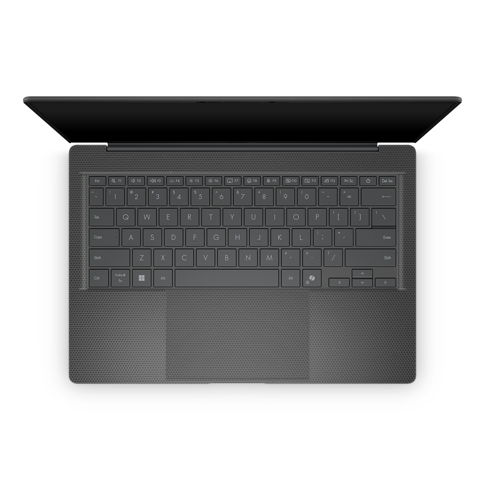 Asus Zenbook A14 2025 Professional Interior Black Matrix Skin Wrap Cover