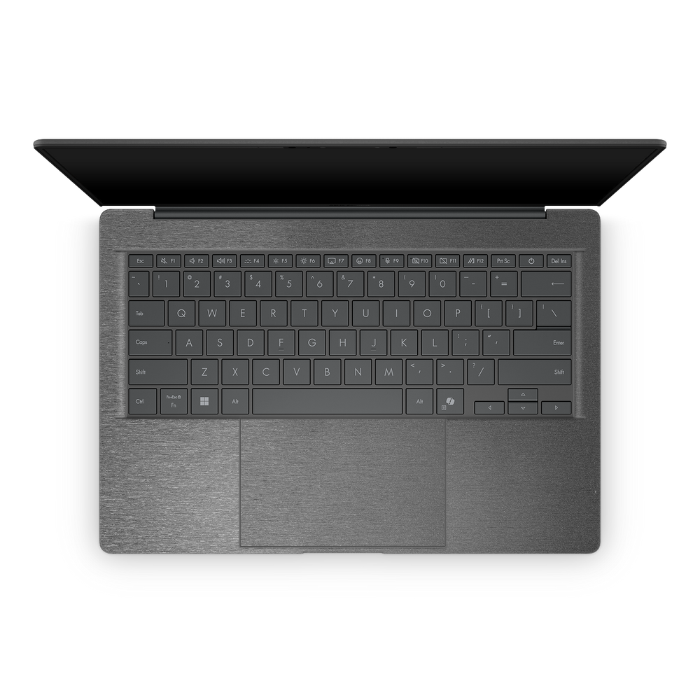 Asus Zenbook A14 2025 Professional Interior Brushed Black Skin Wrap Cover