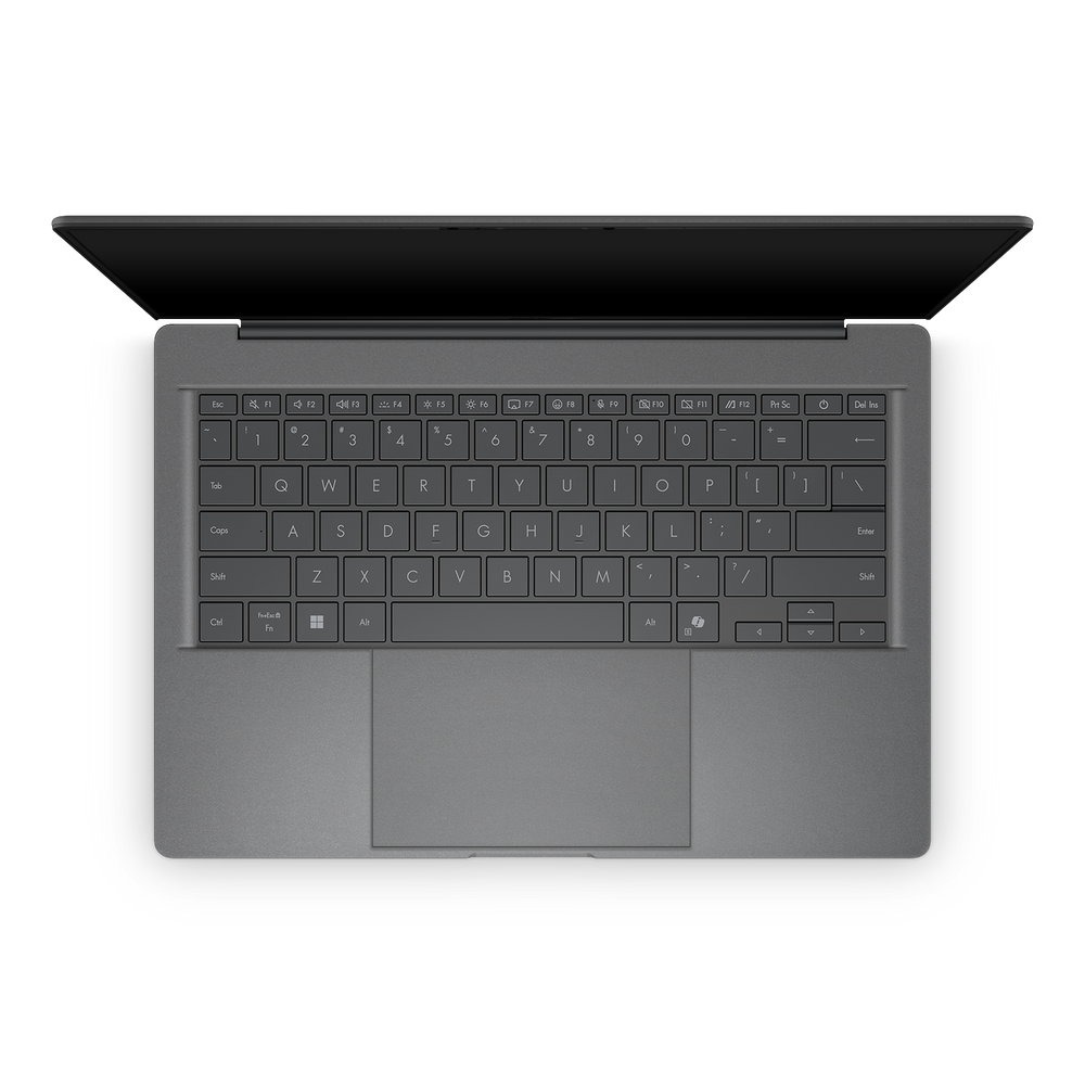 Asus Zenbook A14 2025 Professional Interior Charcoal Grey Skin Wrap Cover