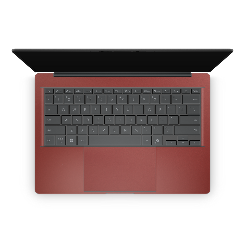 Asus Zenbook A14 2025 Professional Interior Vampire Red Skin Wrap Cover