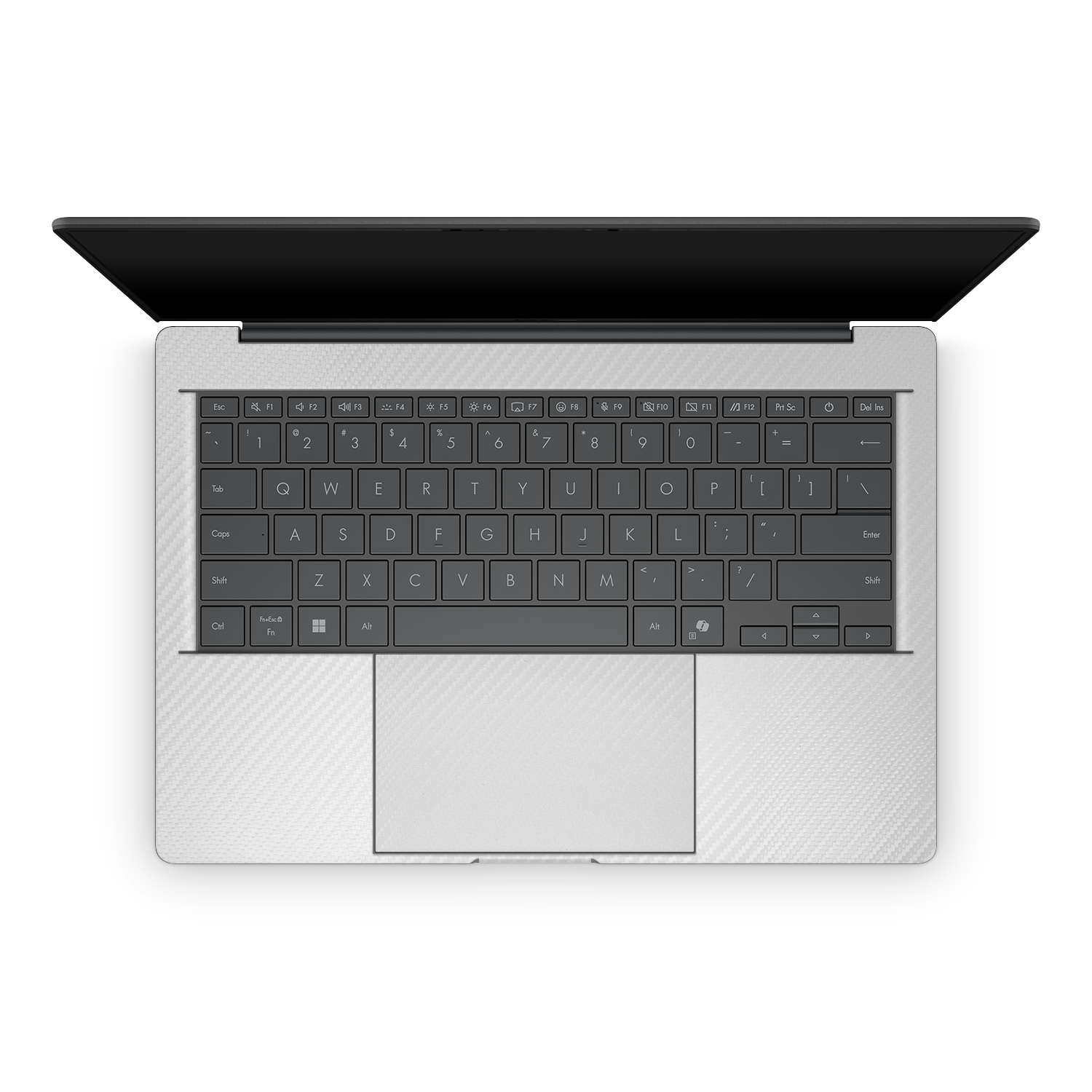Asus Zenbook A14 2025 Professional Interior White Carbon Fiber Skin Wrap Cover