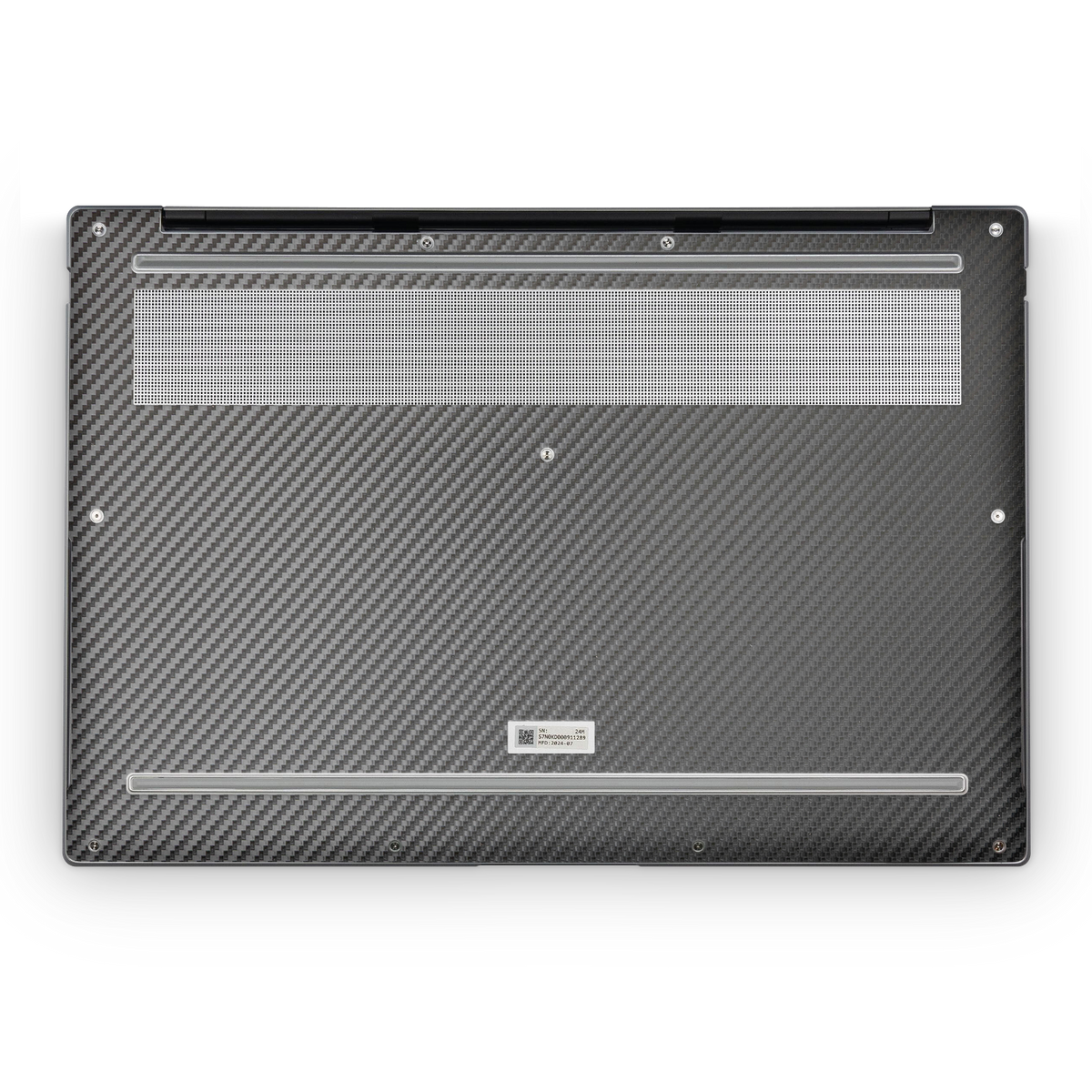 Asus Zenbook S14 2024 Premium Bottom Black Carbon Fiber Skin Wrap Cover