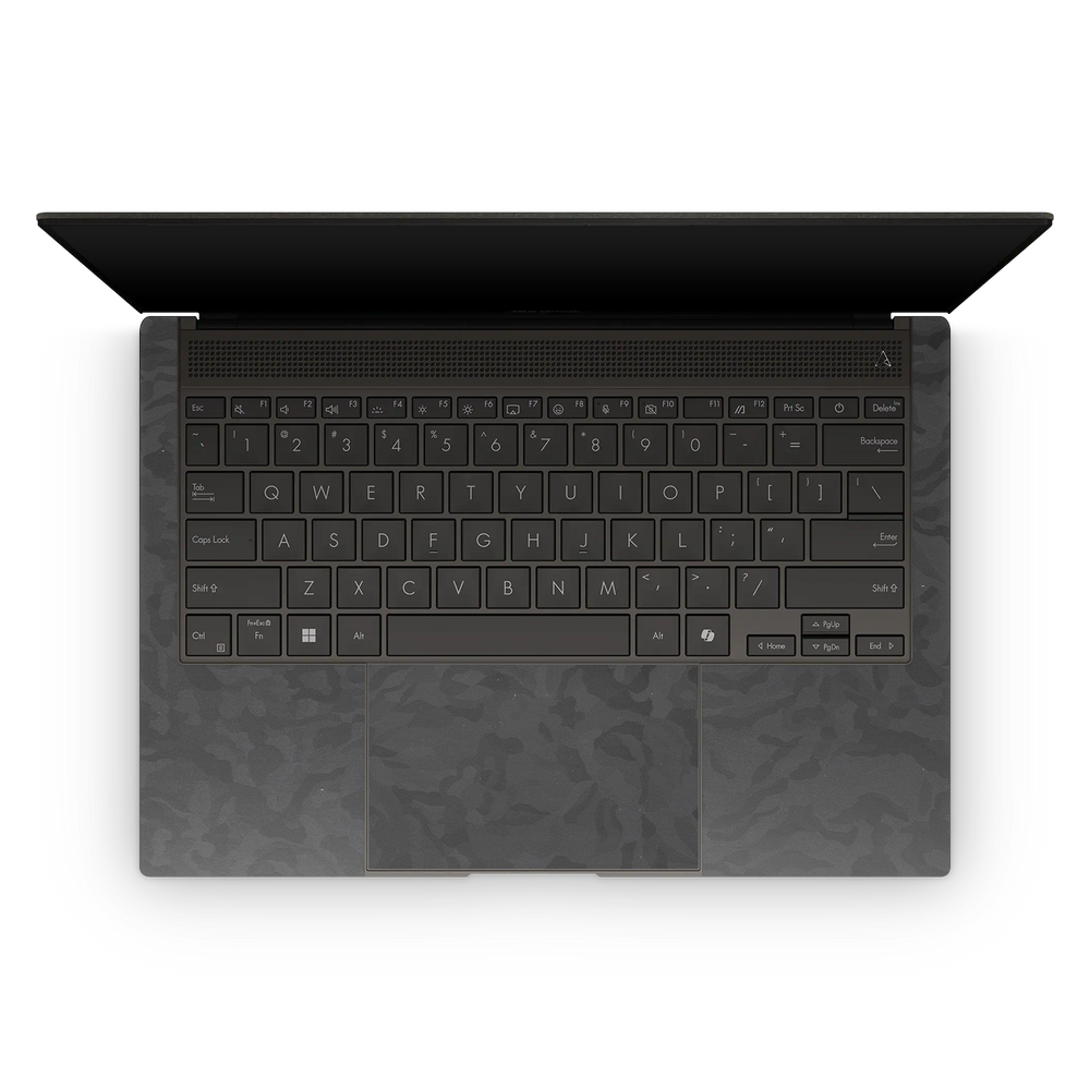Asus Zenbook S14 2024 Premium Interior Black Camo Skin Wrap Cover