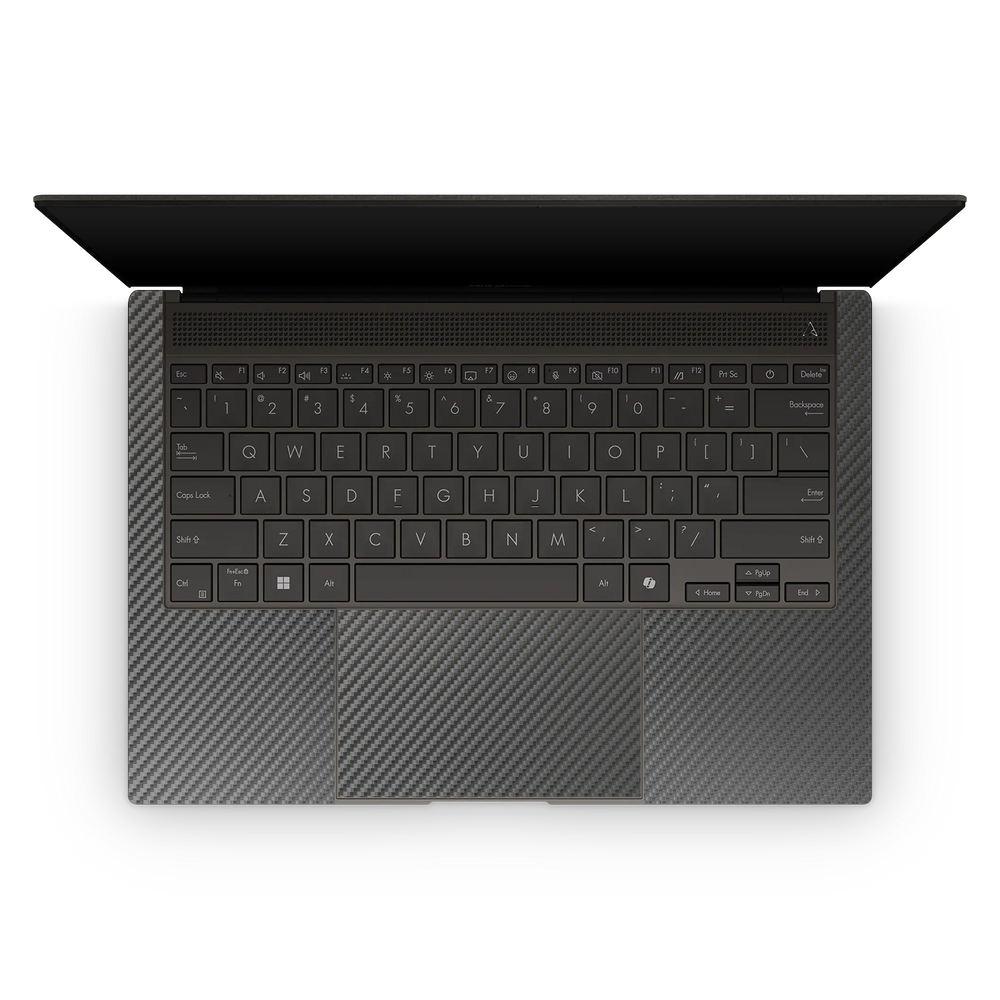 Asus Zenbook S14 2024 Premium Interior Black Carbon Fiber Skin Wrap Cover