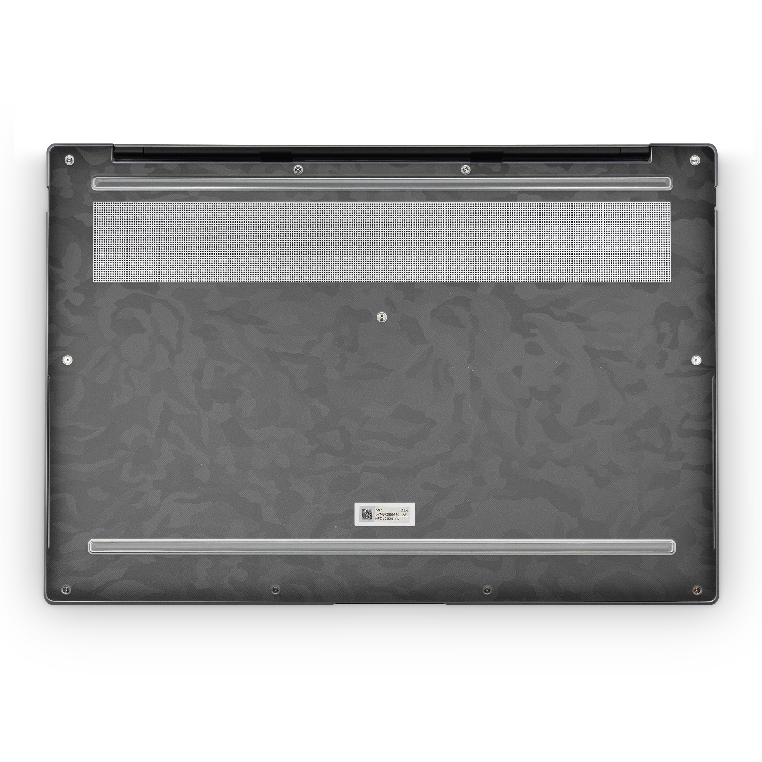 Asus Zenbook S14 2024 Professional Bottom Black Camo Skin Wrap Cover