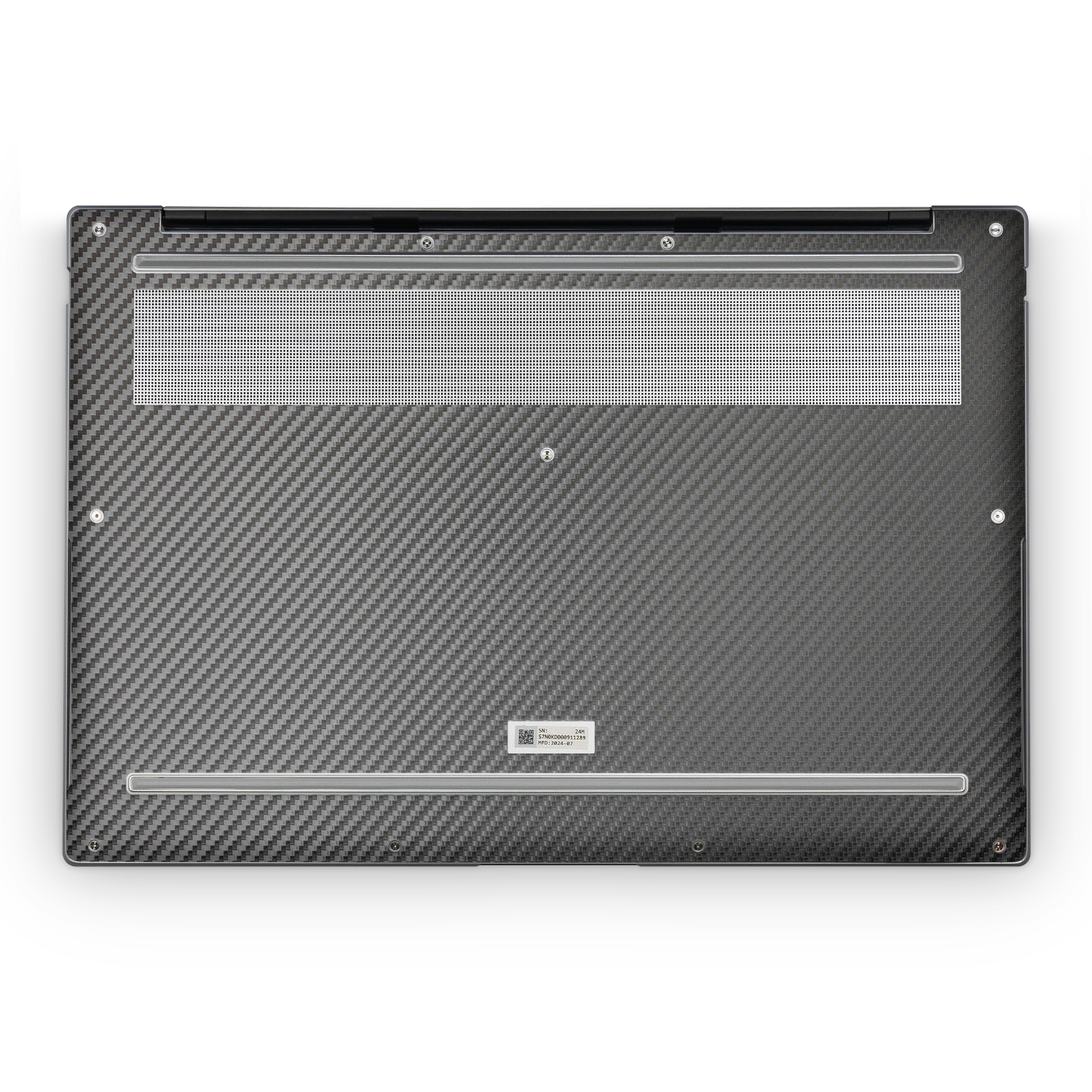 Asus Zenbook S14 2024 Professional Bottom Black Carbon Fiber Skin Wrap Cover