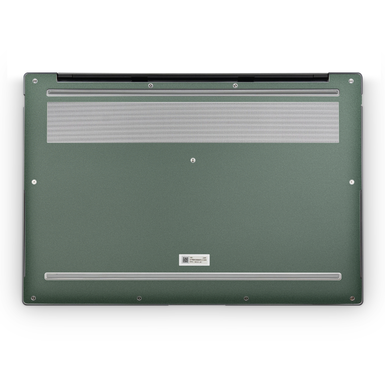Asus ZenBook S14 2024 Professional Bottom Matte Green Metallic Skin Wrap Cover