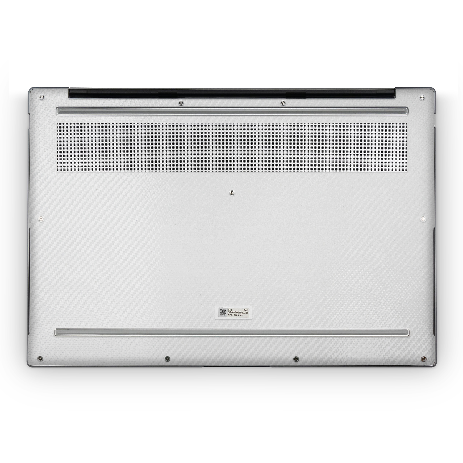 Asus Zenbook S14 2024 Professional Bottom White Carbon Fiber Skin Wrap Cover