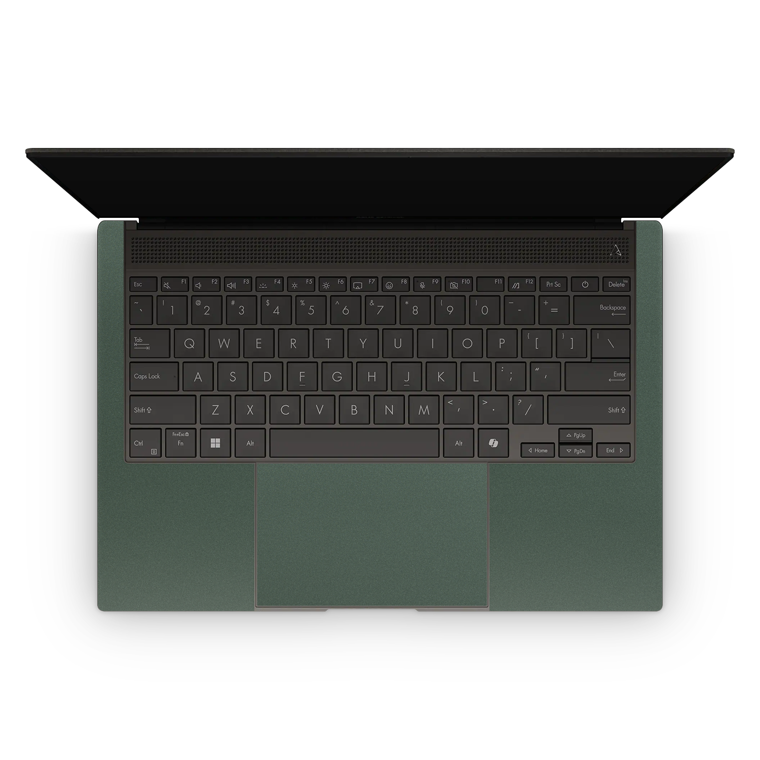 Asus ZenBook S14 2024 Professional Interior Matte Green Metallic Skin Wrap Cover