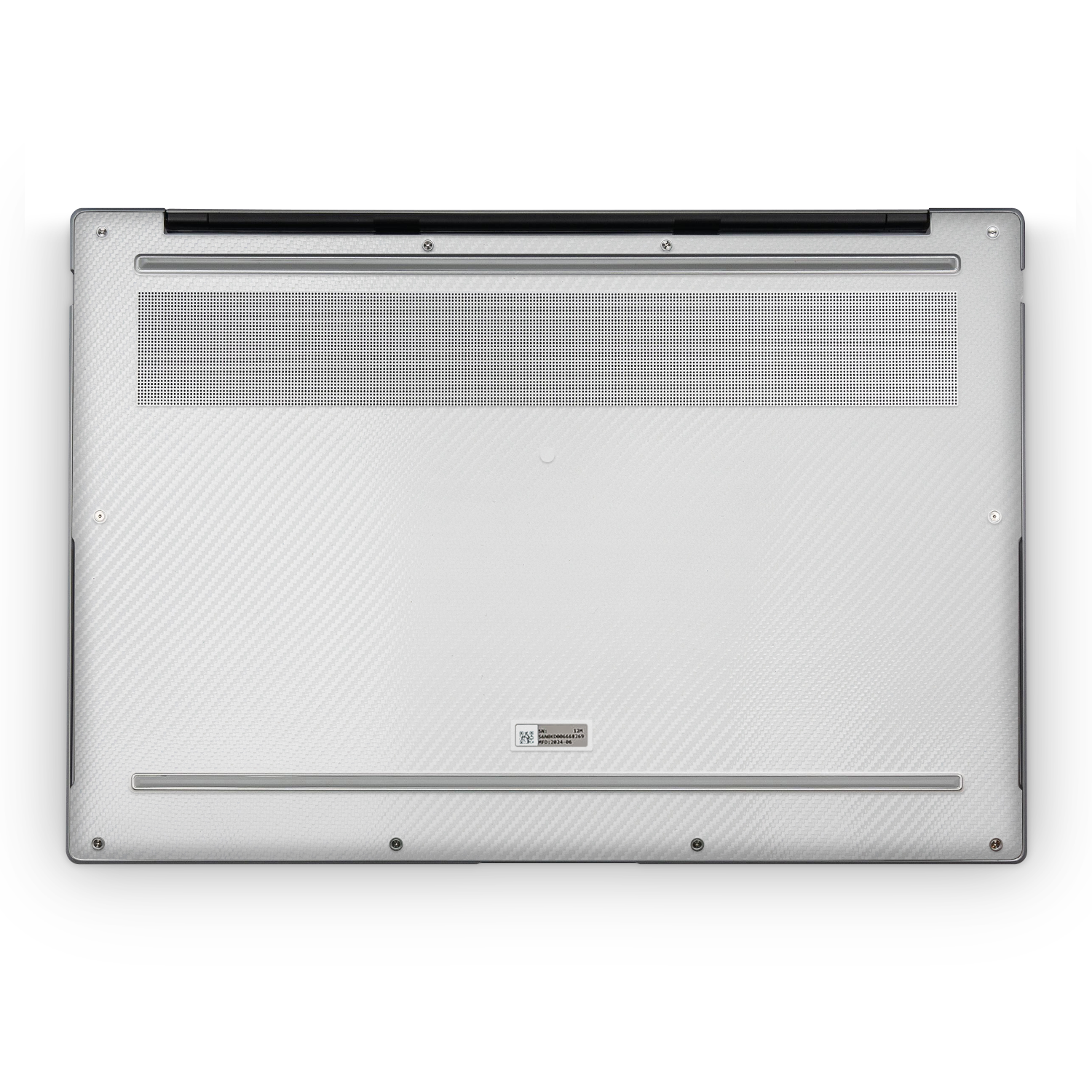 Asus Zenbook S16 2024 Professional Bottom White Carbon Fiber Skin Wrap Cover