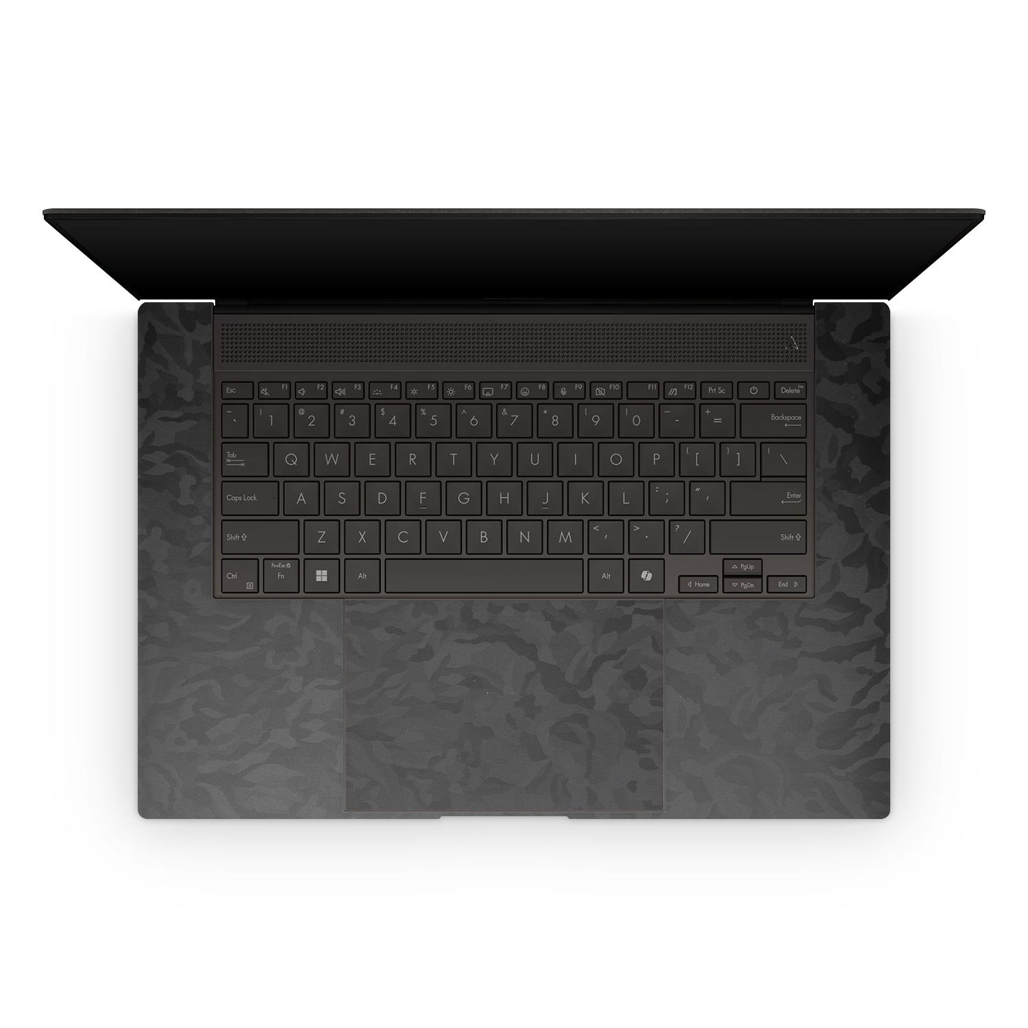 Asus Zenbook S16 2024 Professional Interior Black Camo Skin Wrap Cover