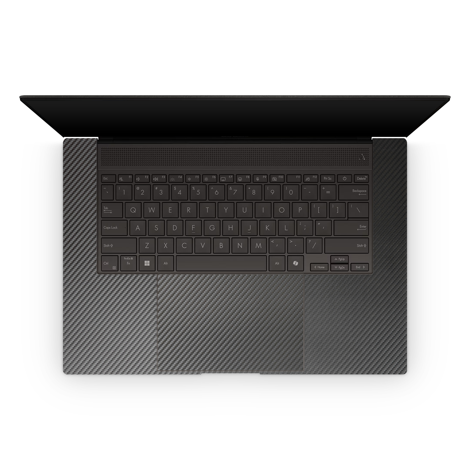 Asus Zenbook S16 2024 Professional Interior Black Carbon Fiber Skin Wrap Cover