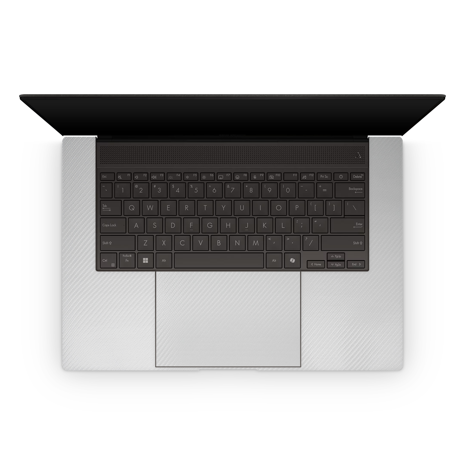 Asus Zenbook S16 2024 Professional Interior White Carbon Fiber Skin Wrap Cover