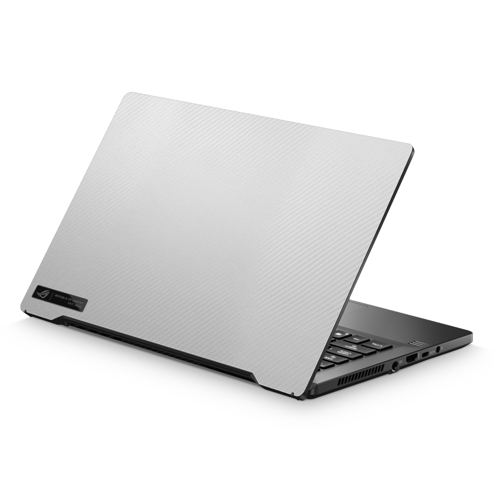 Asus Zephyrus G14 2021 Essentials White Carbon Fiber Skin Wrap Cover