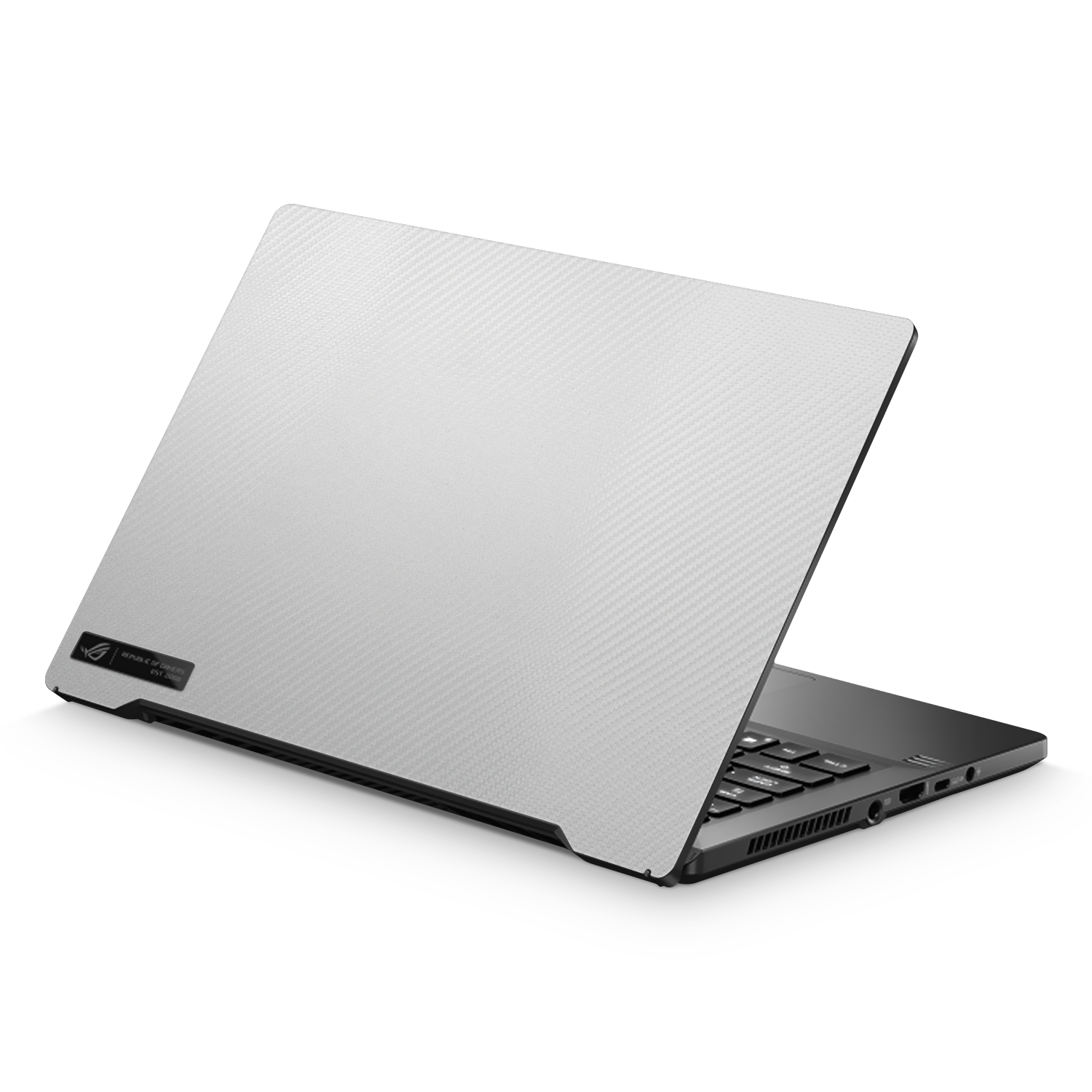 Asus Zephyrus G14 2021 Essentials White Carbon Fiber Skin Wrap Cover