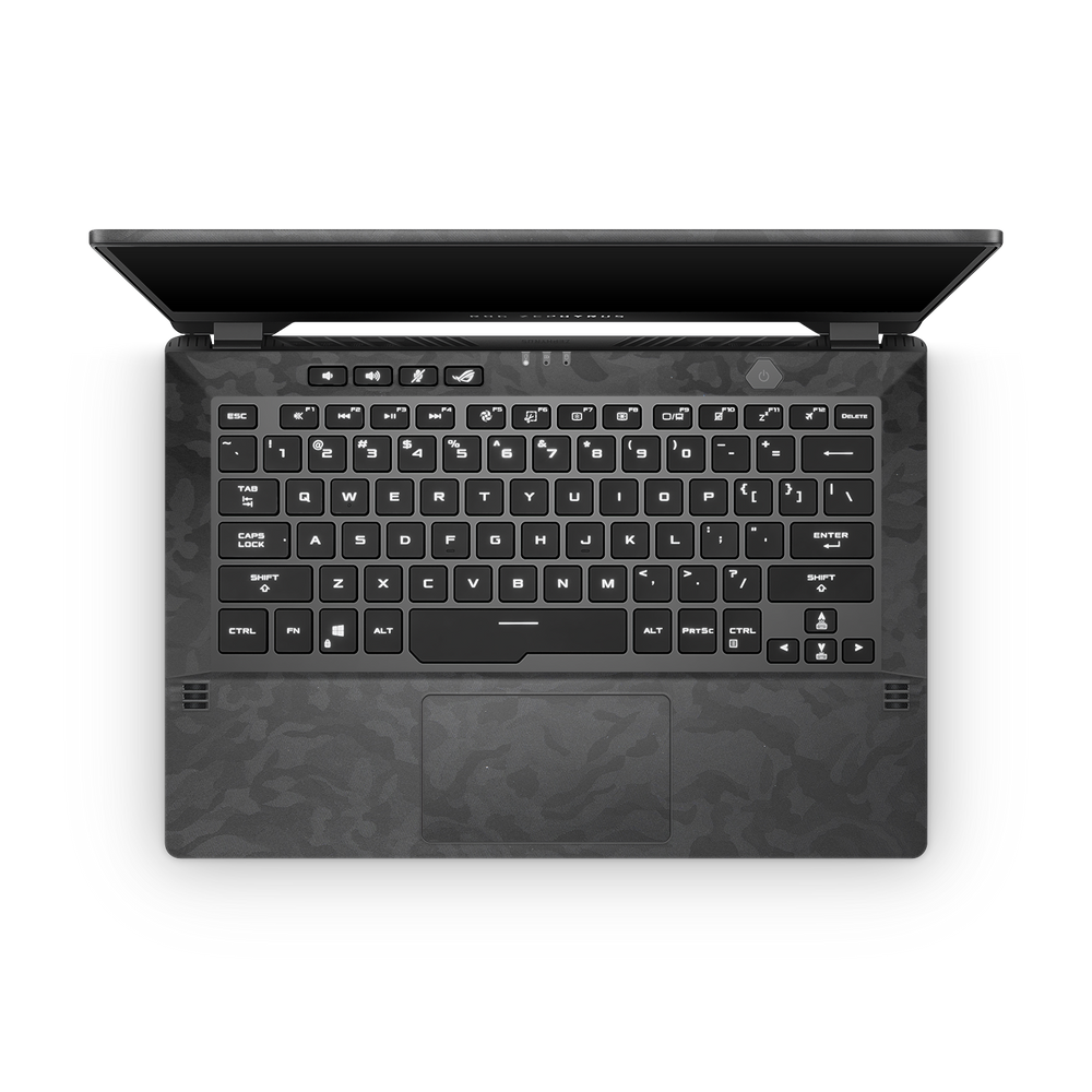 Asus Zephyrus G14 2021 Professional Interior Black Camo Skin Wrap Cover