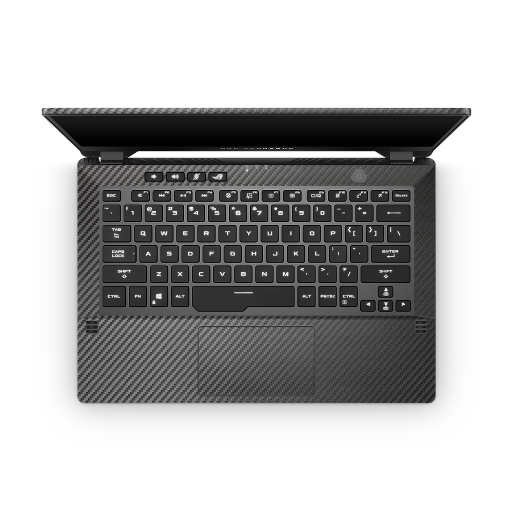 Asus Zephyrus G14 2021 Professional Interior Black Carbon Fiber Skin Wrap Cover