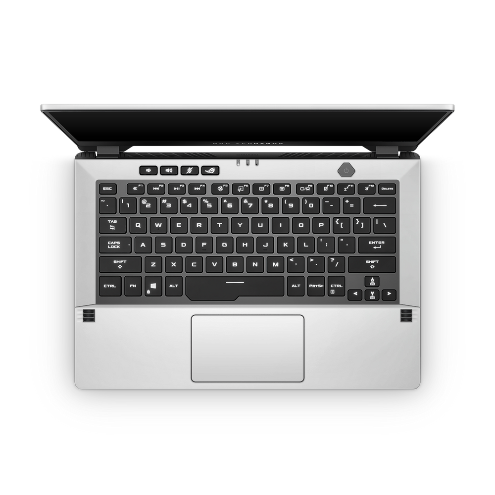 Asus Zephyrus G14 2021 Professional Interior Satin White Skin Wrap Cover