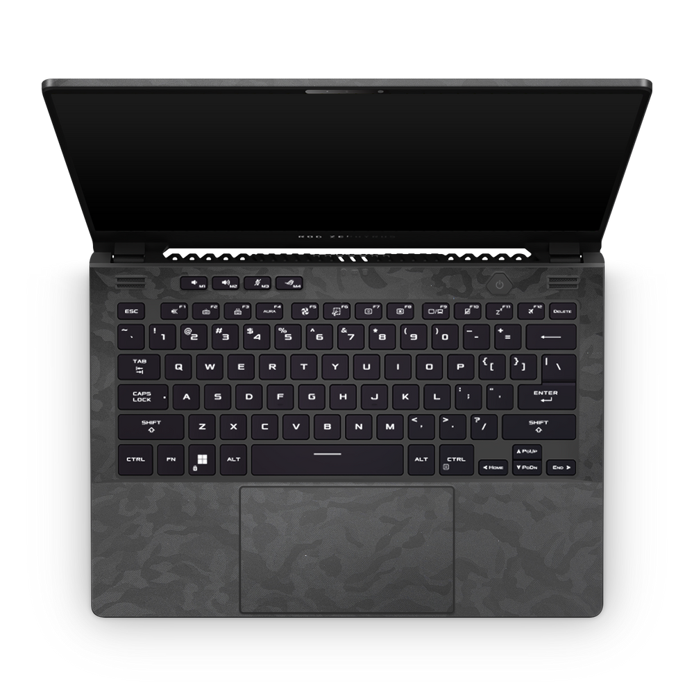 Asus Zephyrus G14 2022 Professional Interior Black Camo Skin Wrap Cover