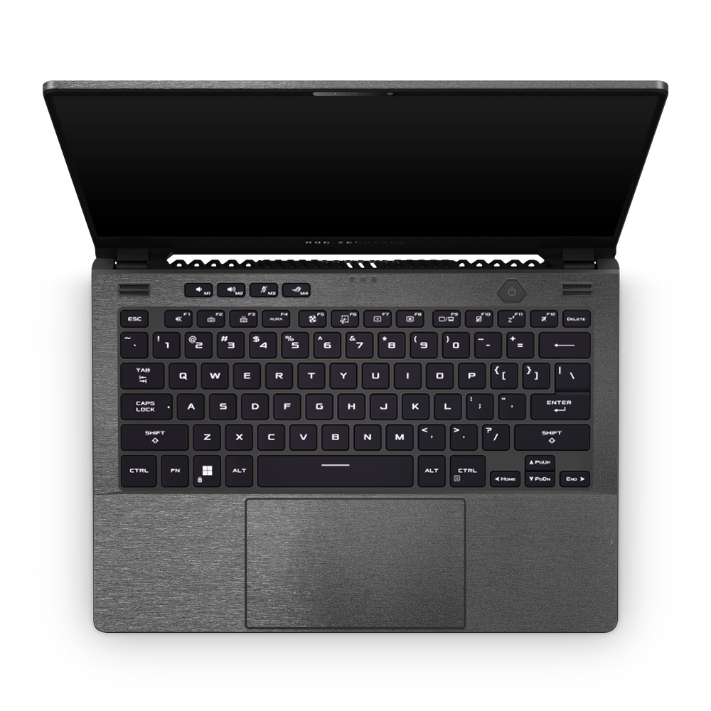 Asus Zephyrus G14 2022 Professional Interior Brushed Black Skin Wrap Cover