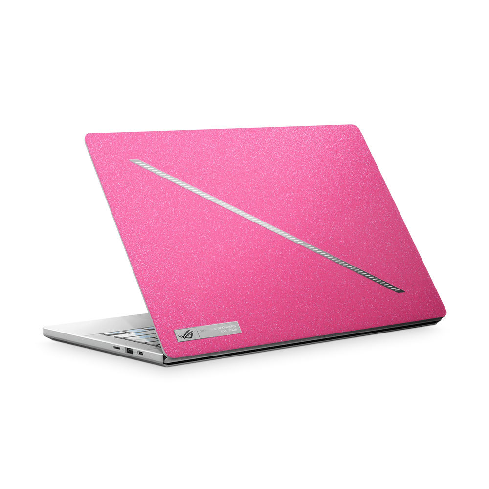 Asus Zephyrus G14 2024 Essentials Pink Glitterbomb Skin Wrap Cover