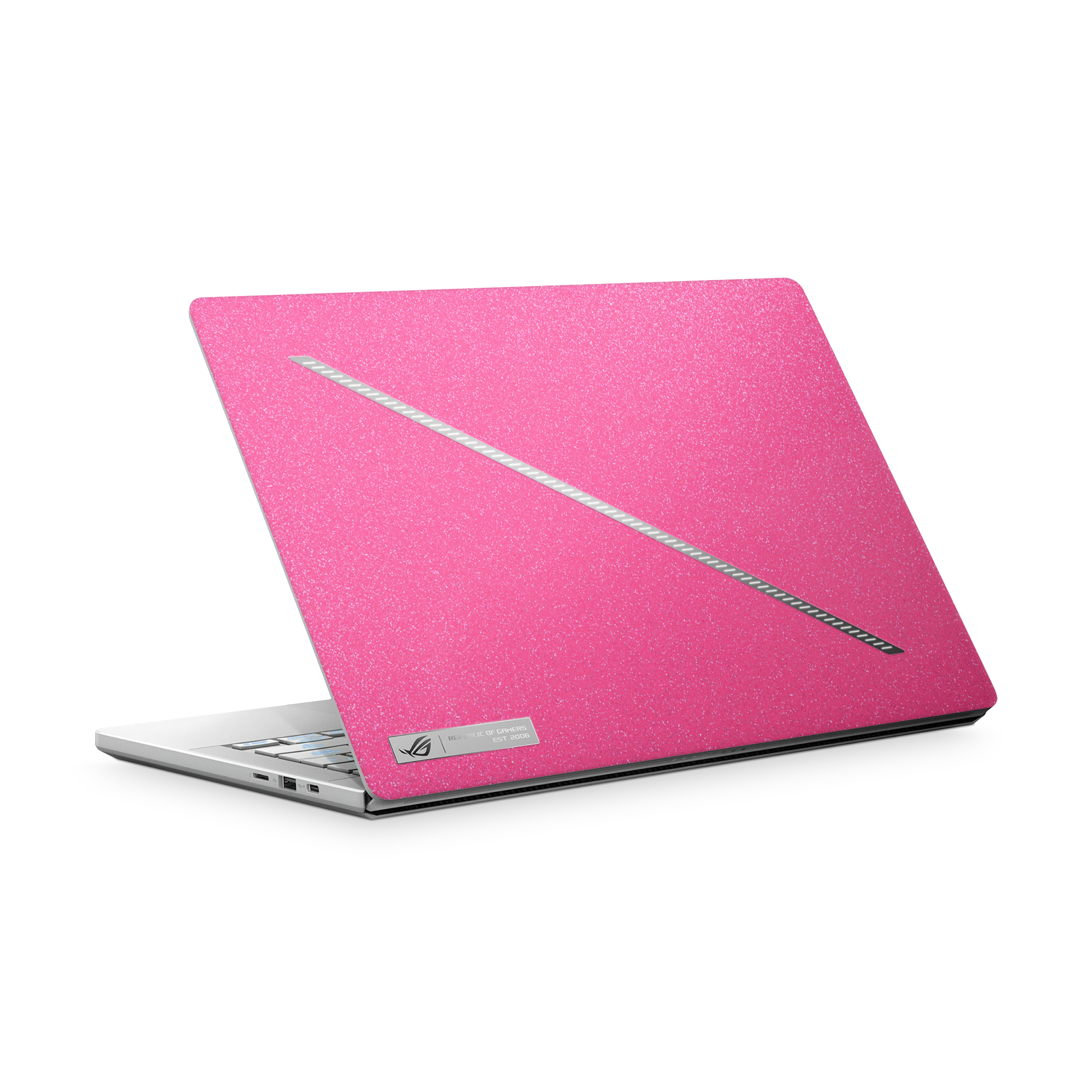 Asus Zephyrus G14 2024 Essentials Pink Glitterbomb Skin Wrap Cover