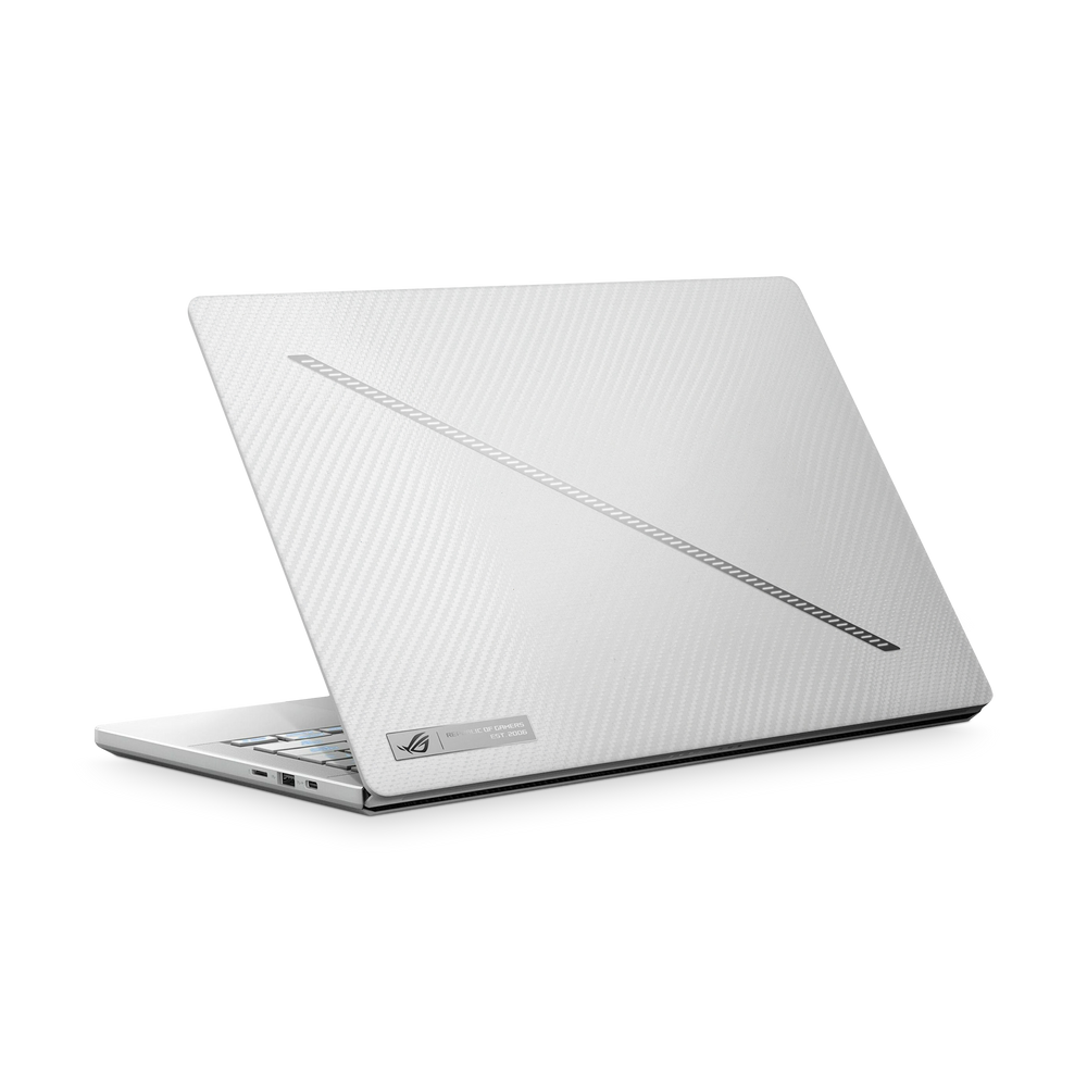 Asus Zephyrus G14 2024 Essentials White Carbon Fiber Skin Wrap Cover
