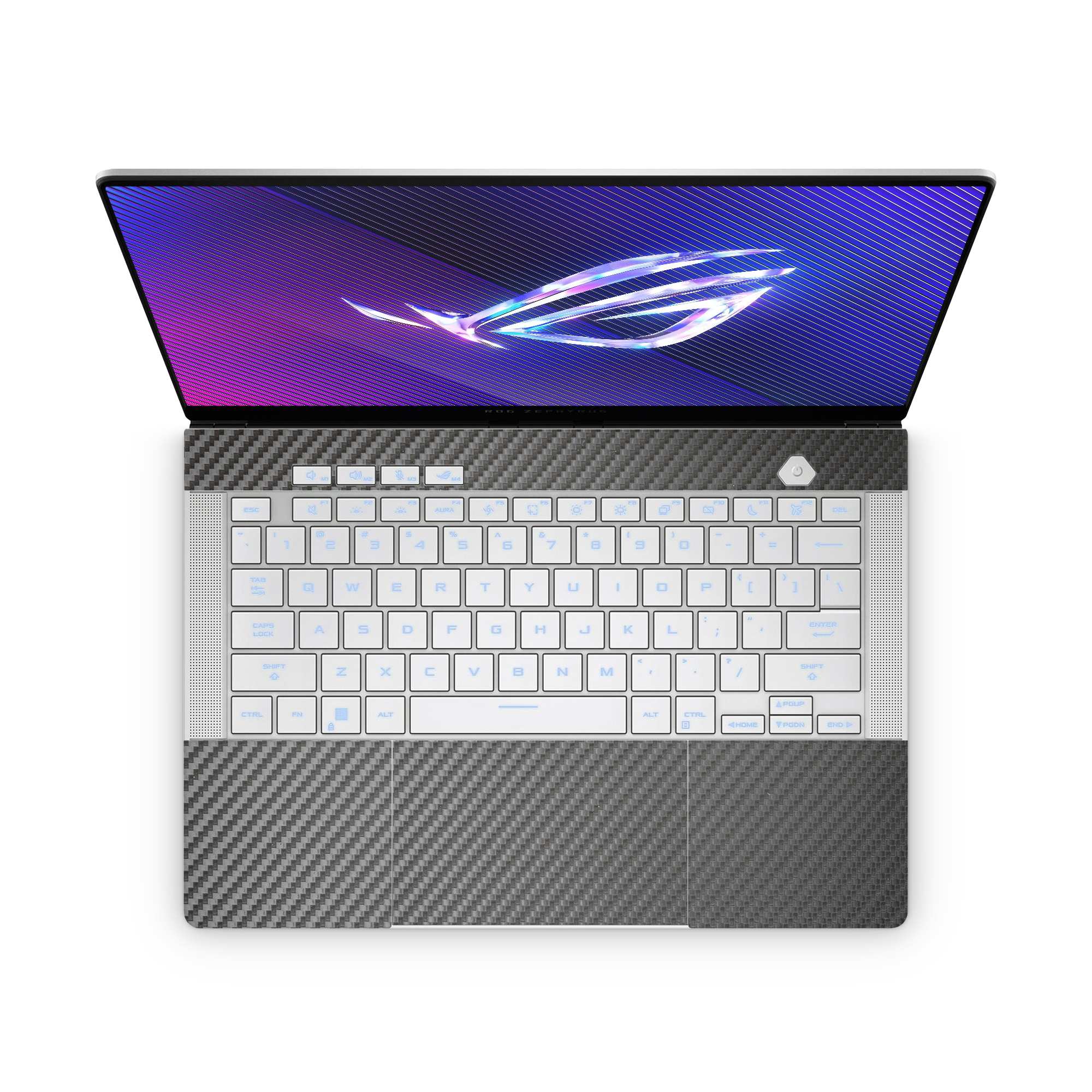 Asus Zephyrus G14 2024 Professional Interior Black Carbon Fiber Skin Wrap Cover