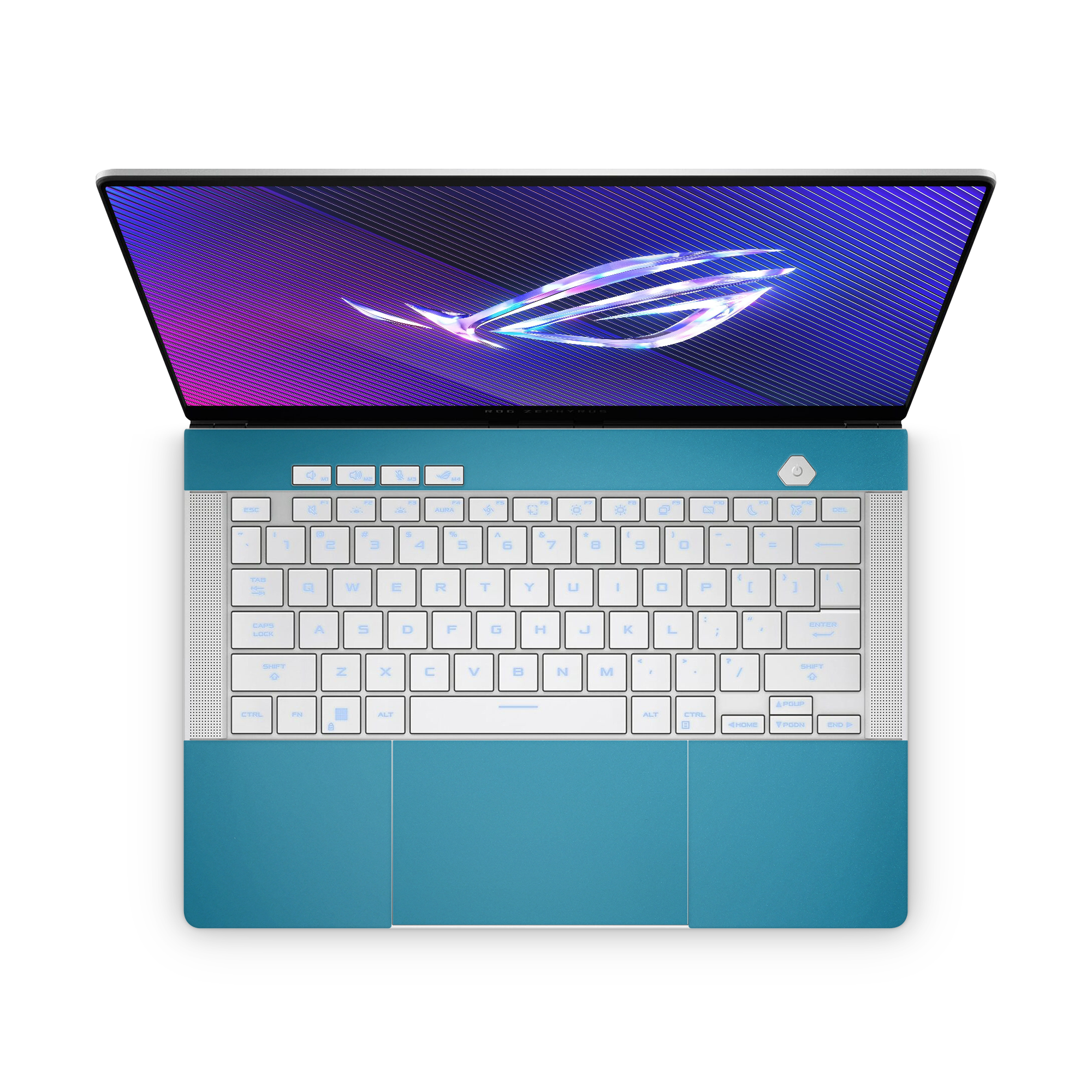 Asus Zephyrus G14 2024 Professional Interior Satin Ocean Shimmer Skin Wrap Cover