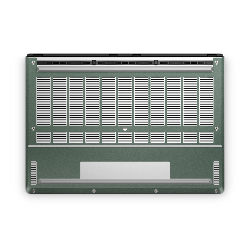 Asus Zephyrus G14 2025 Professional Bottom Matte Green Metallic Skin Wrap Cover