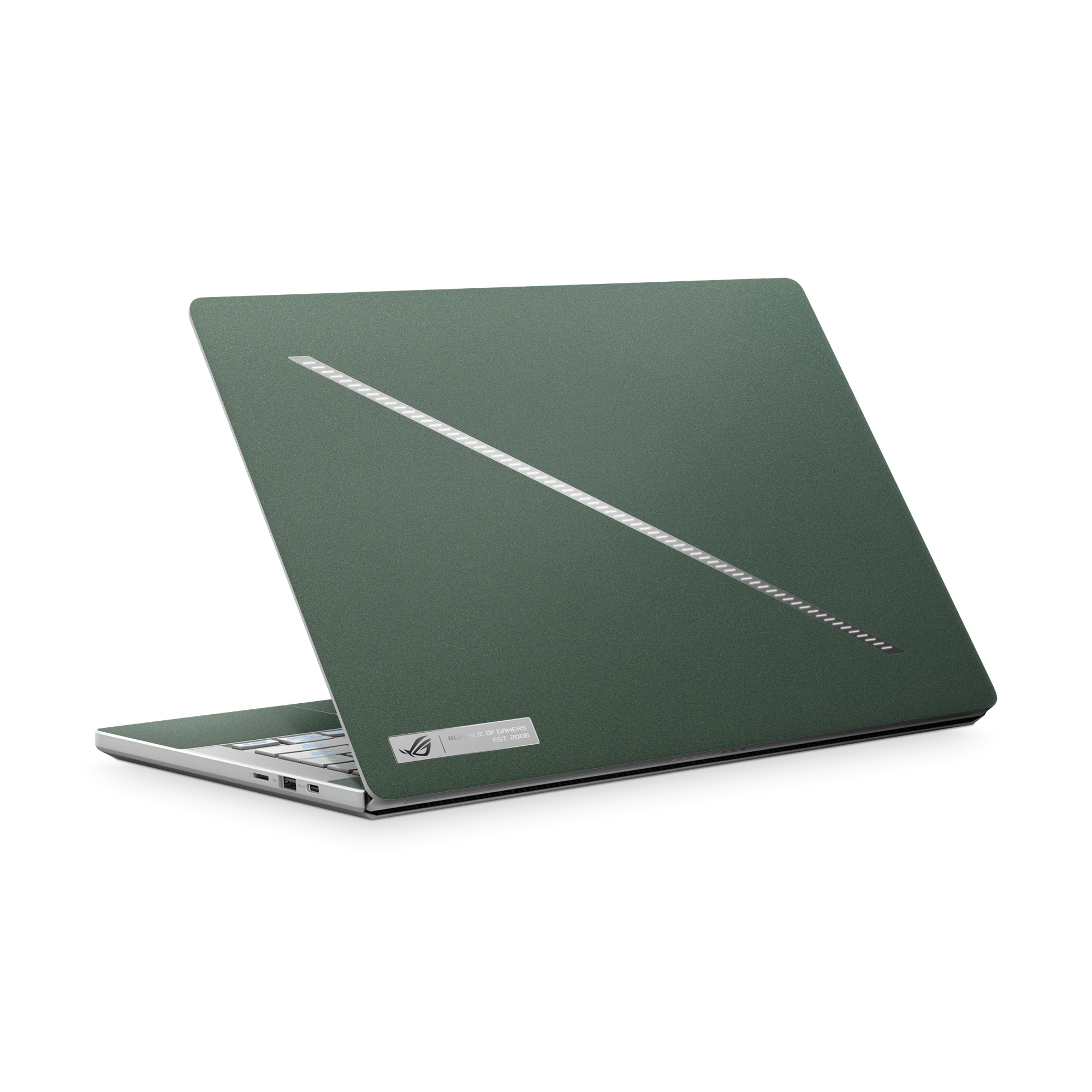 Asus Zephyrus G14 2025 Professional Matte Green Metallic Skin Wrap Cover