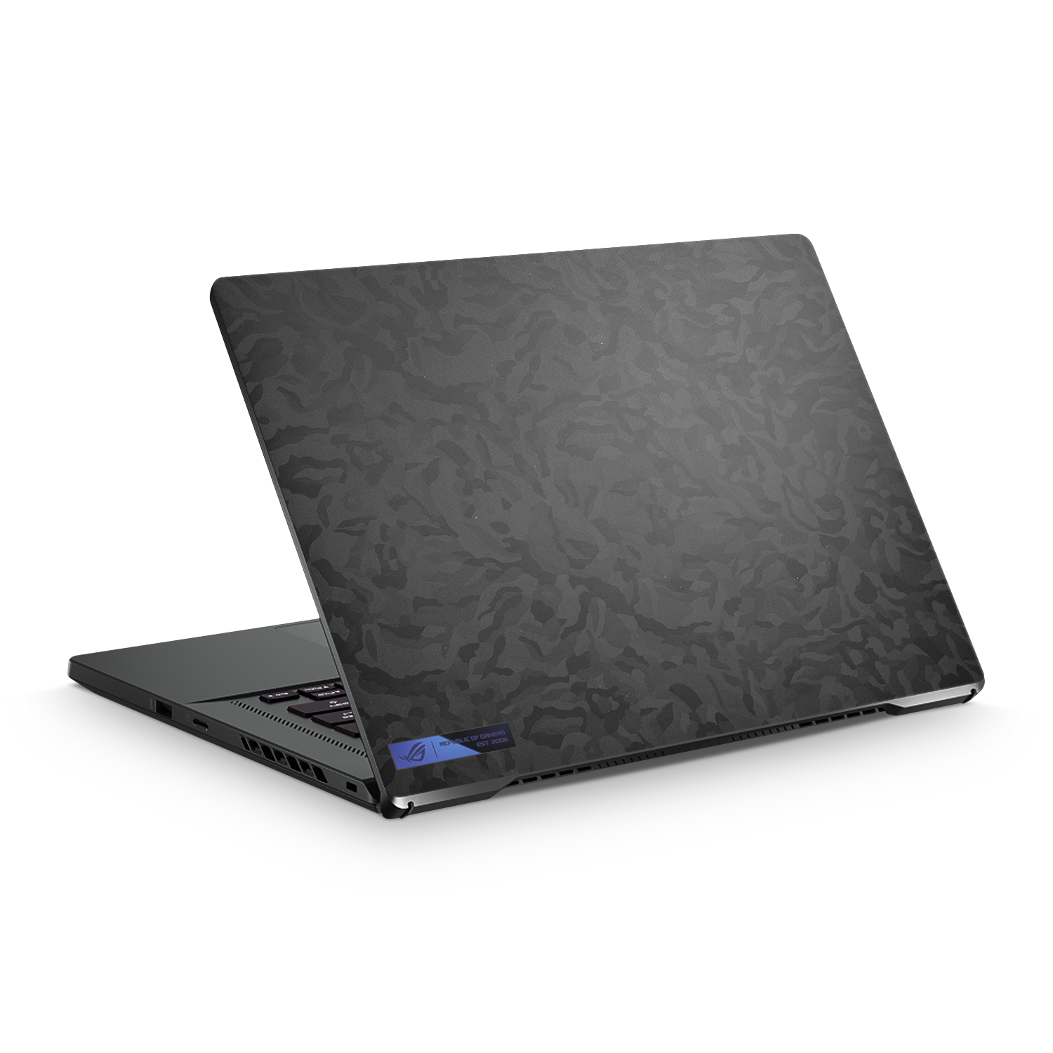 Asus Zephyrus G15 2022 Essentials Black Camo Skin Wrap Cover