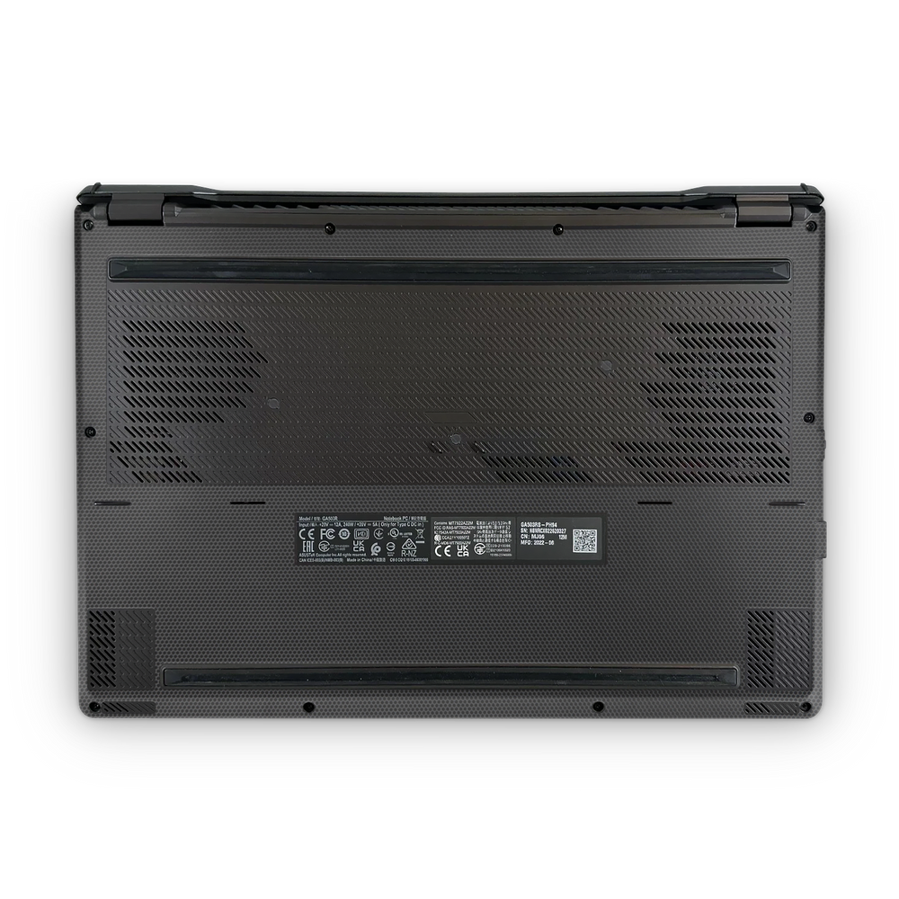 Asus Zephyrus G15 2022 Professional Bottom Black Matrix Skin Wrap Cover