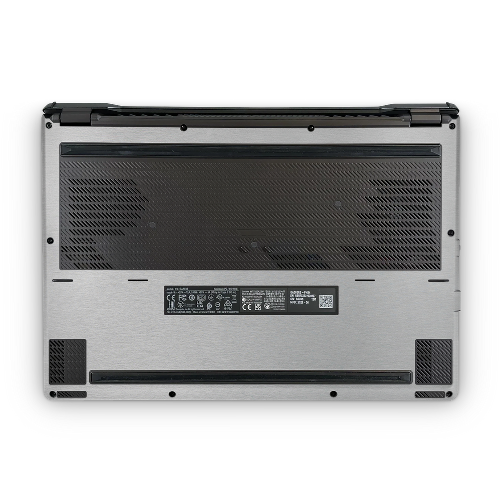 Asus Zephyrus G15 2022 Professional Bottom Brushed Aluminum Skin Wrap Cover