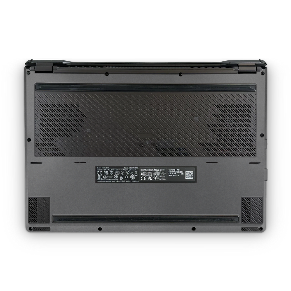 Asus Zephyrus G15 2022 Professional Bottom Charcoal Grey Skin Wrap Cover