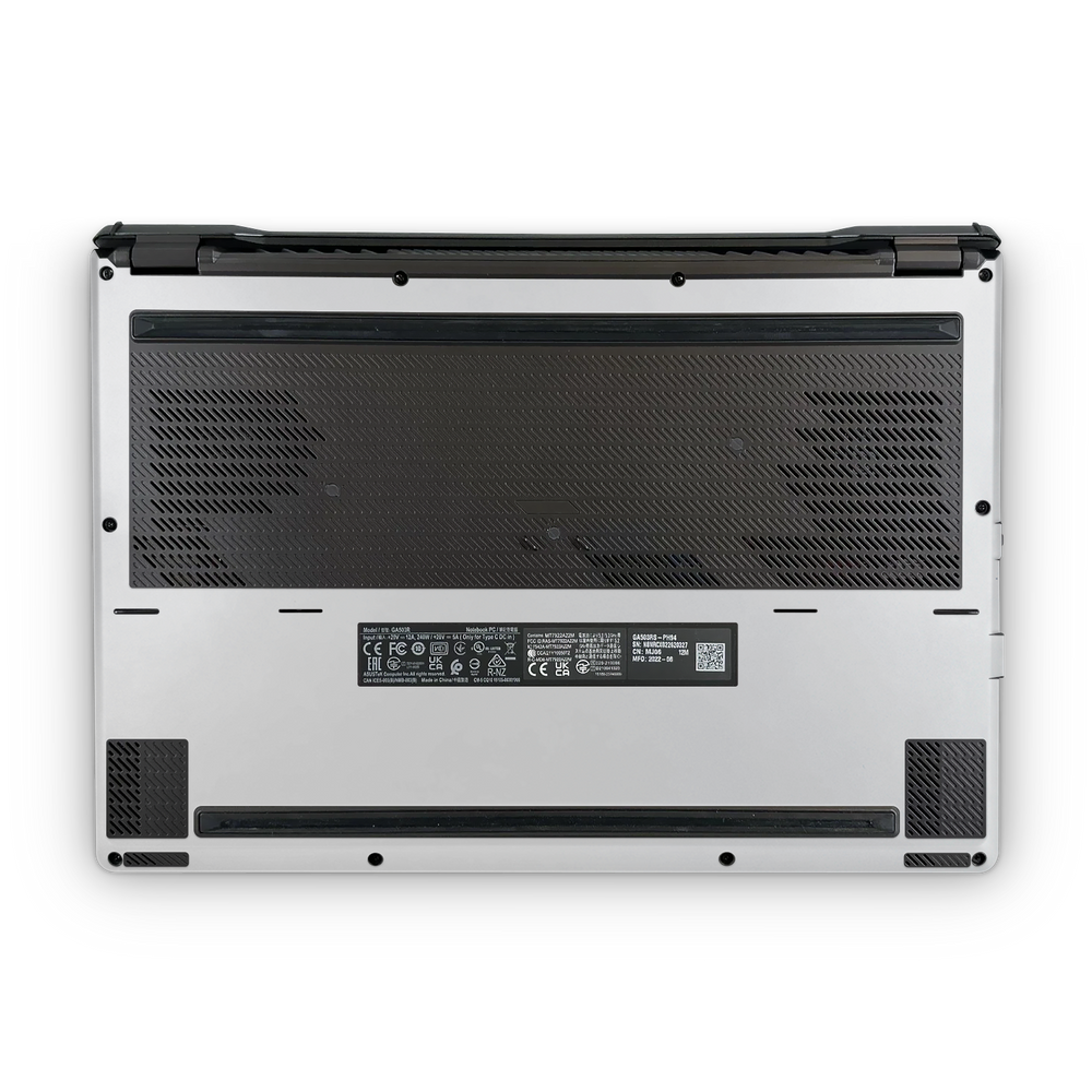 Asus Zephyrus G15 2022 Professional Bottom Frosty Vanilla Skin Wrap Cover