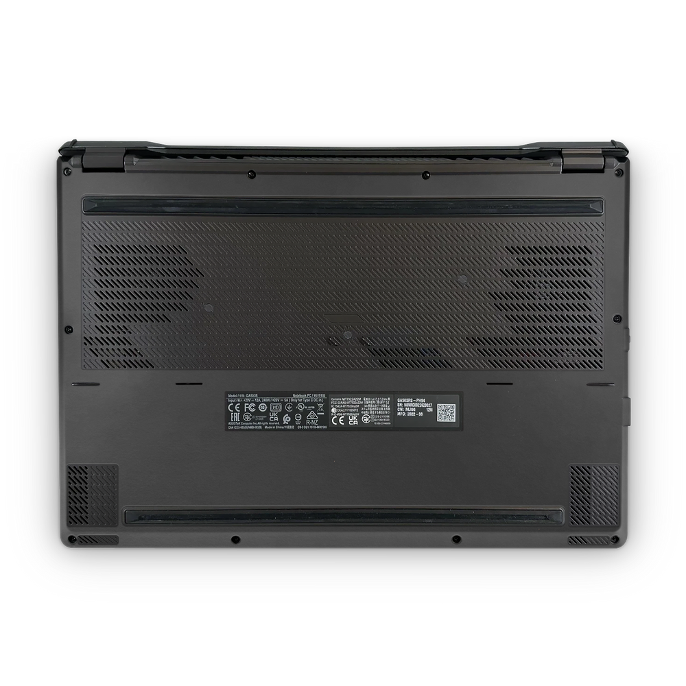 Asus Zephyrus G15 2022 Professional Bottom Matte Black Skin Wrap Cover