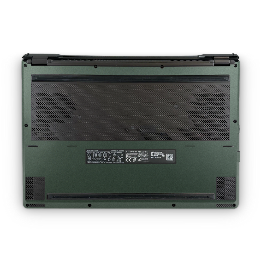 Asus Zephyrus G15 / M16 2021-2022 Professional Bottom Matte Green Metallic Skin Wrap Cover