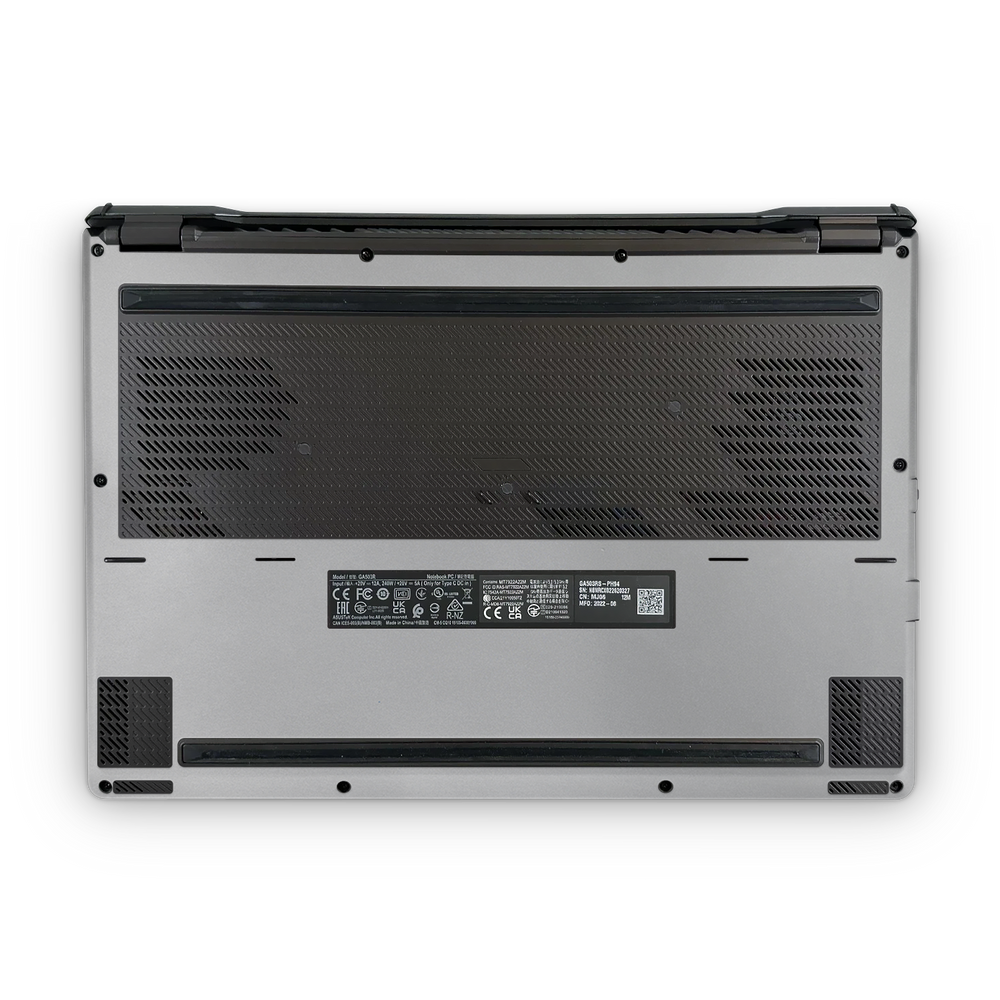 Asus Zephyrus G15 2022 Professional Bottom Satin Aluminum Skin Wrap Cover