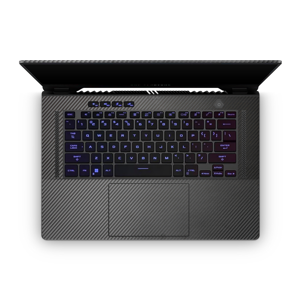 Asus Zephyrus G15 2022 Professional Interior Black Carbon Fiber Skin Wrap Cover