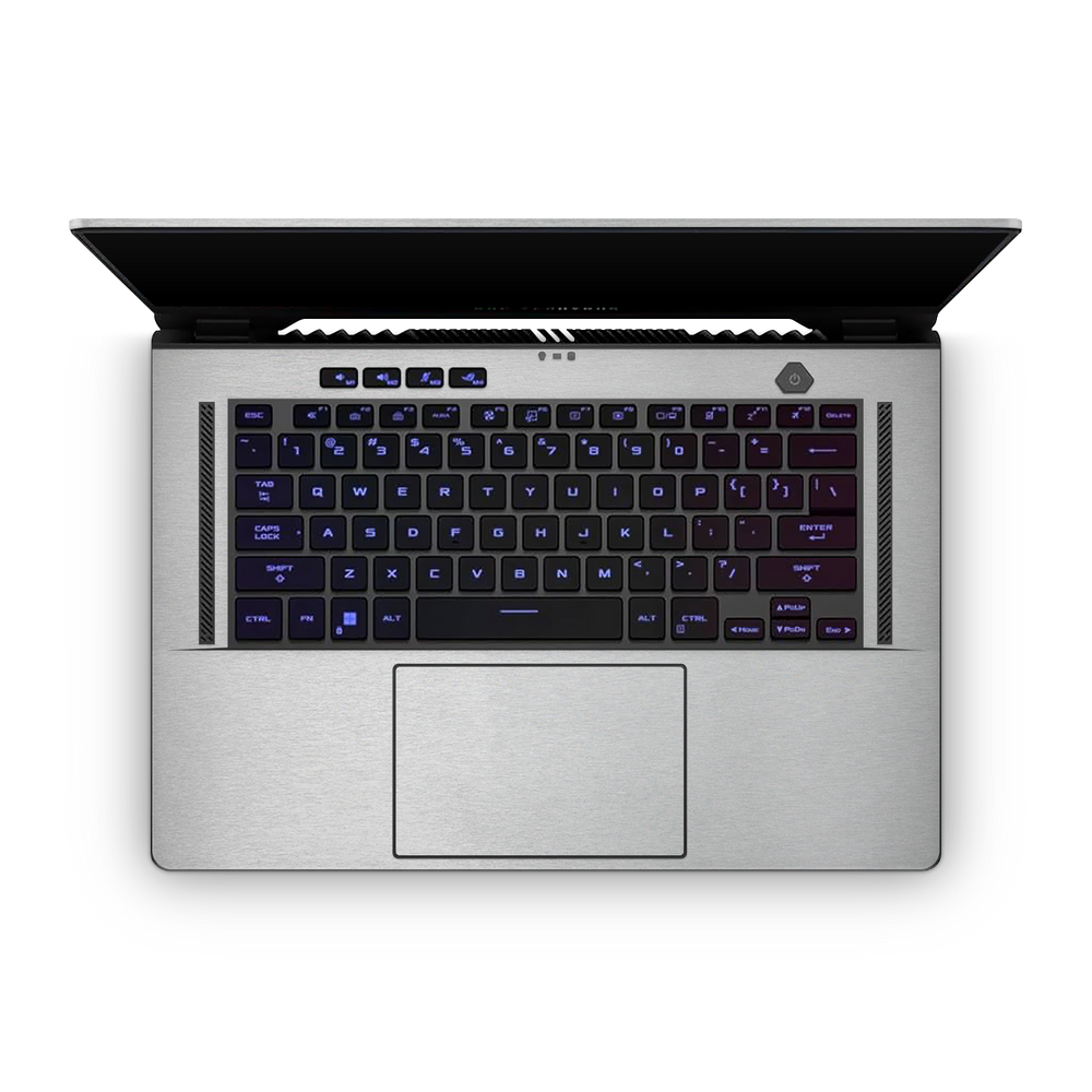 Asus Zephyrus G15 2022 Professional Interior Brushed Aluminum Skin Wrap Cover