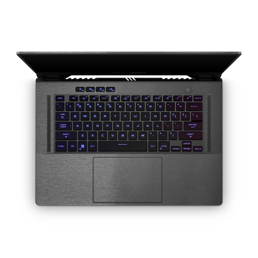 Asus Zephyrus G15 2022 Professional Interior Brushed Black Skin Wrap Cover