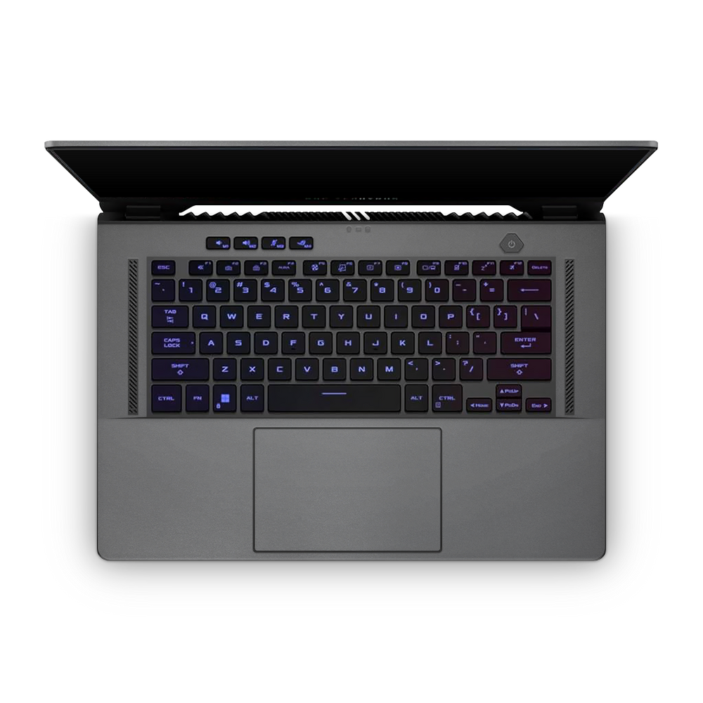 Asus Zephyrus G15 2022 Professional Interior Charcoal Grey Skin Wrap Cover