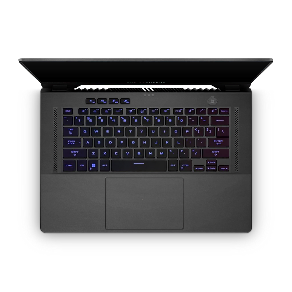 Asus Zephyrus G15 2022 Professional Interior Matte Black Skin Wrap Cover