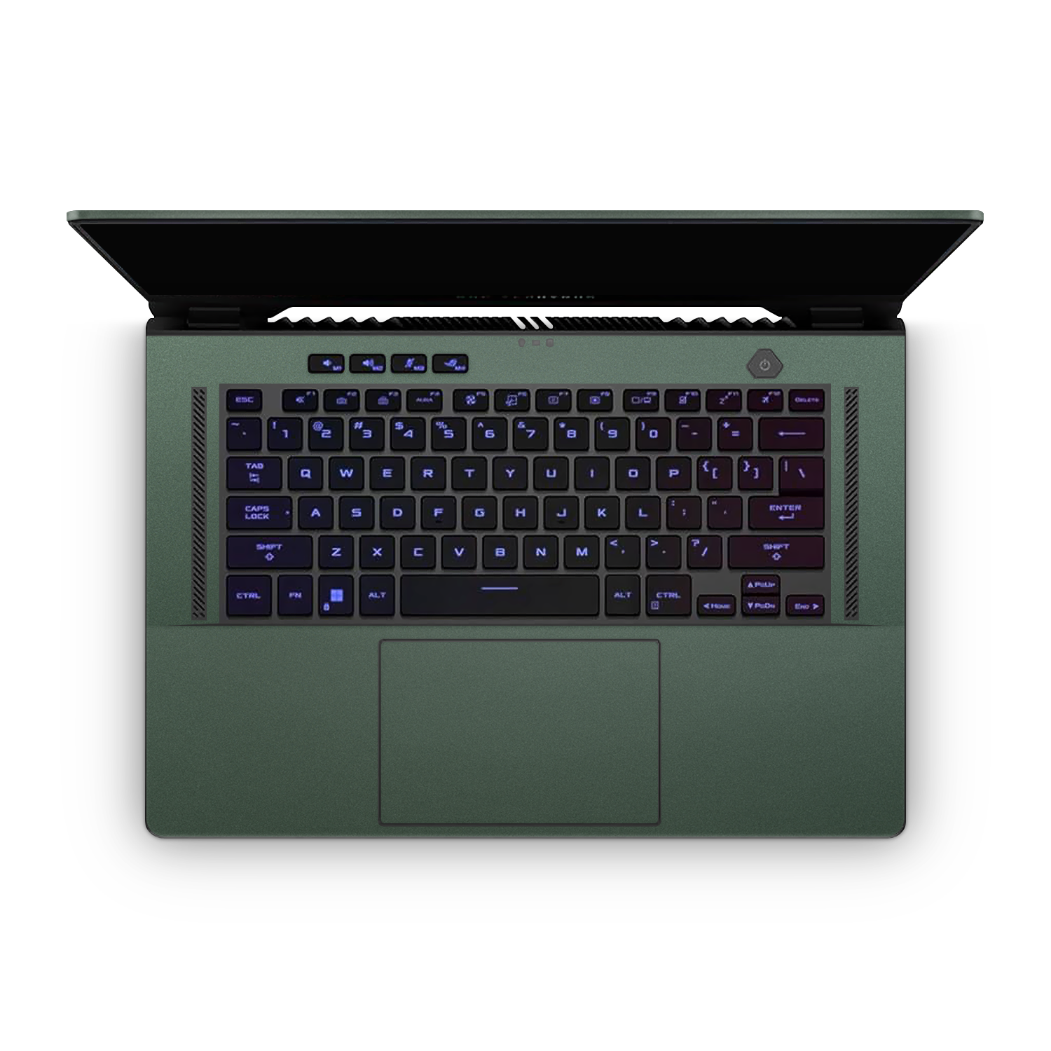 Asus Zephyrus G15 / M16 2021-2022 Professional Interior Matte Green Metallic Skin Wrap Cover