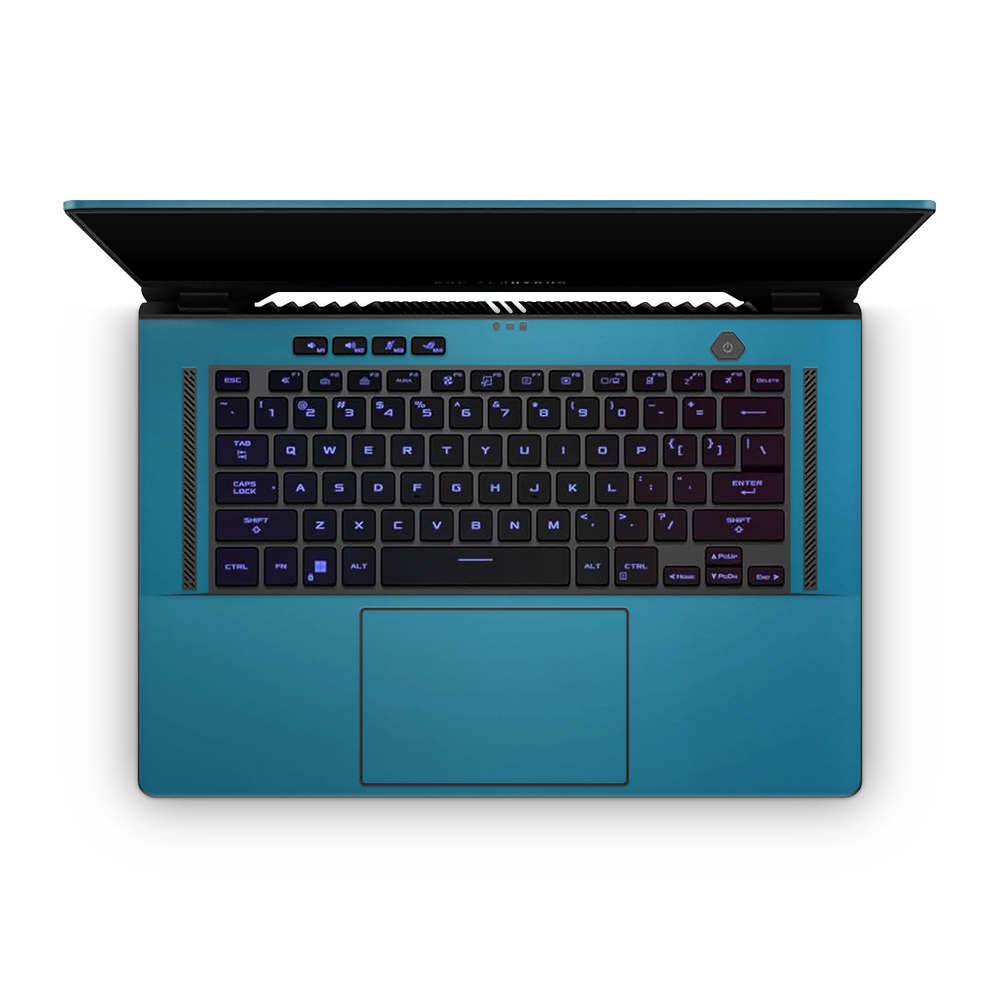 Asus Zephyrus G15 2022 Professional Interior Satin Ocean Shimmer Skin Wrap Cover