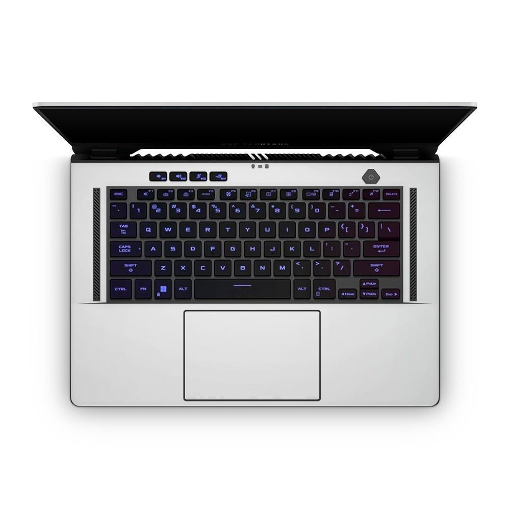 Asus Zephyrus G15 2022 Professional Interior Satin White Skin Wrap Cover
