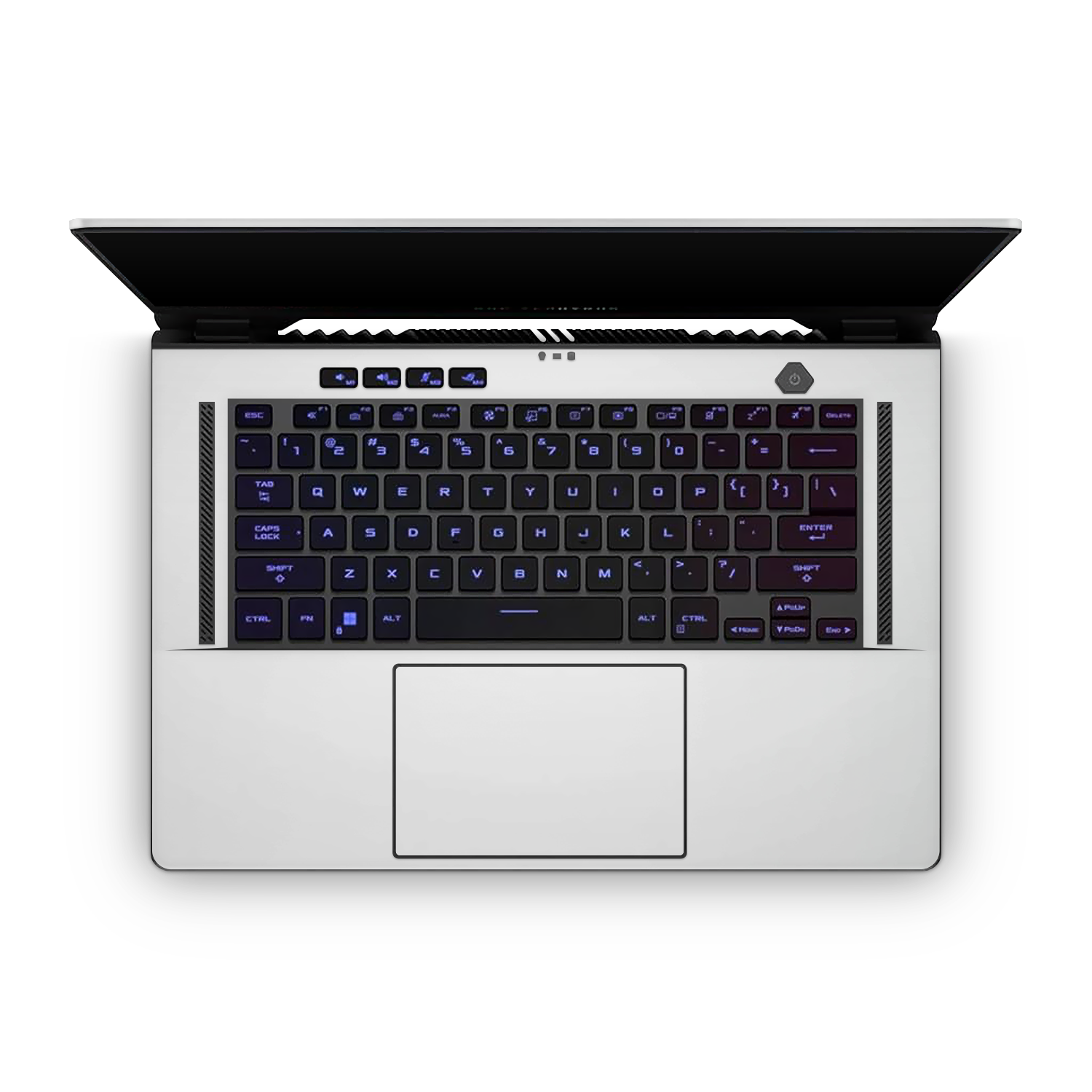 Asus Zephyrus G15 2022 Professional Interior Satin White Skin Wrap Cover