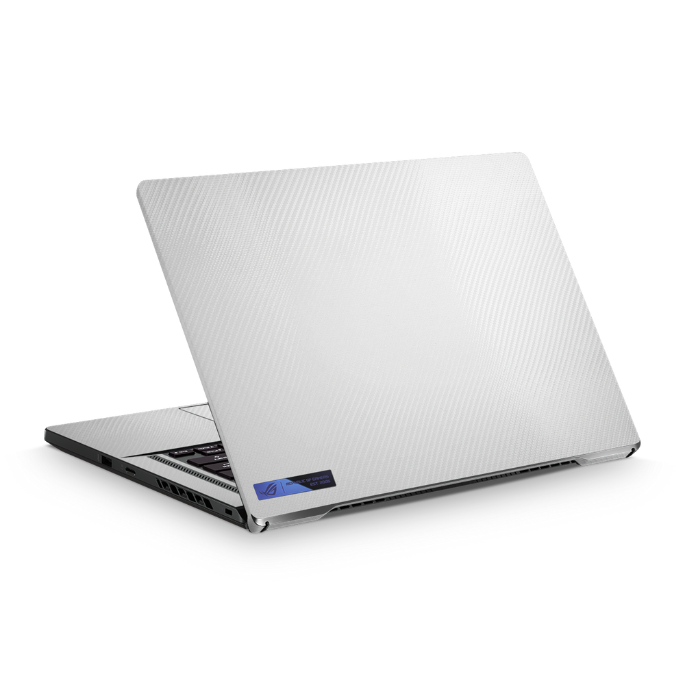 Asus Zephyrus G15 2022 Professional White Carbon Fiber Skin Wrap Cover