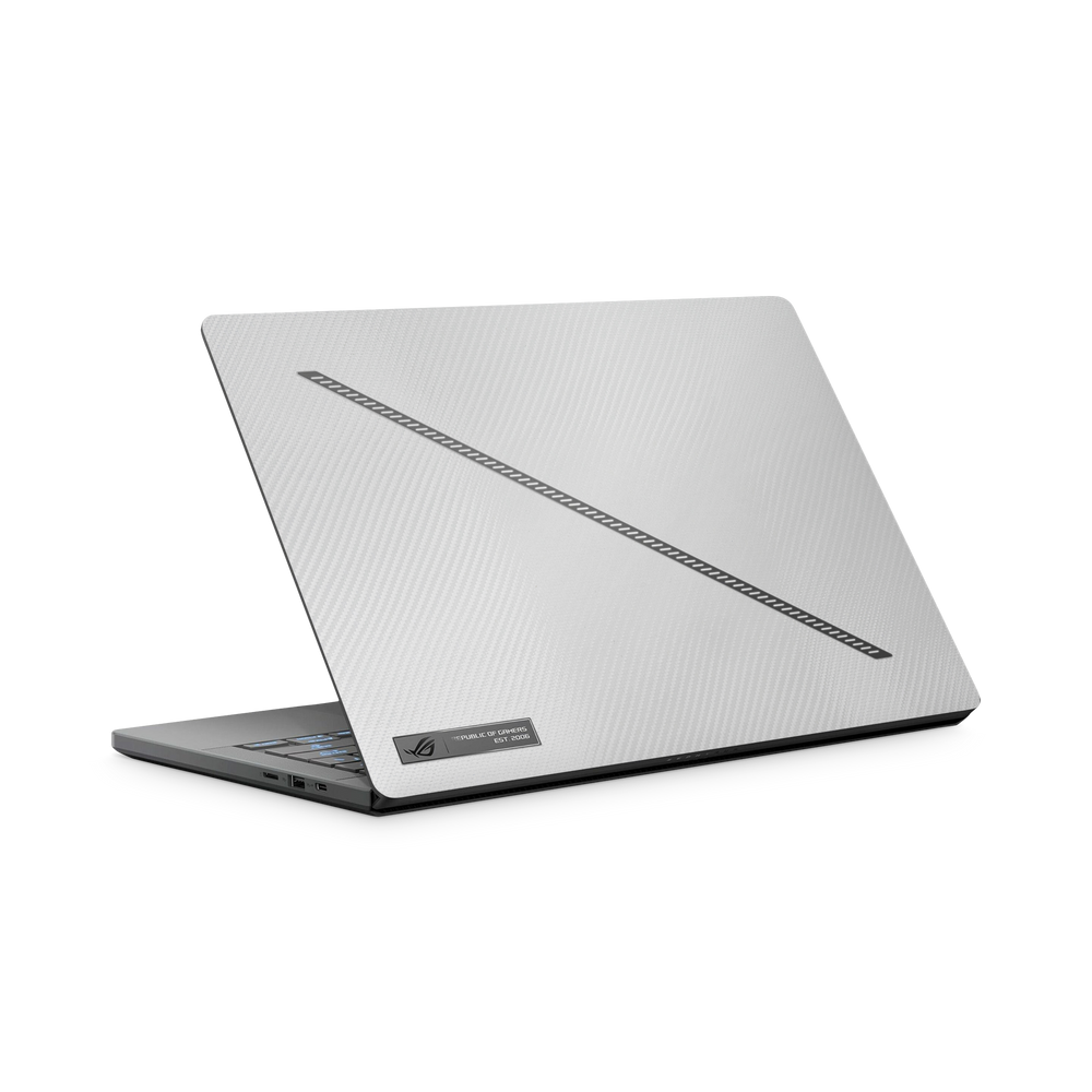 Asus Zephyrus G16 2025 Essentials White Carbon Fiber Skin Wrap Cover